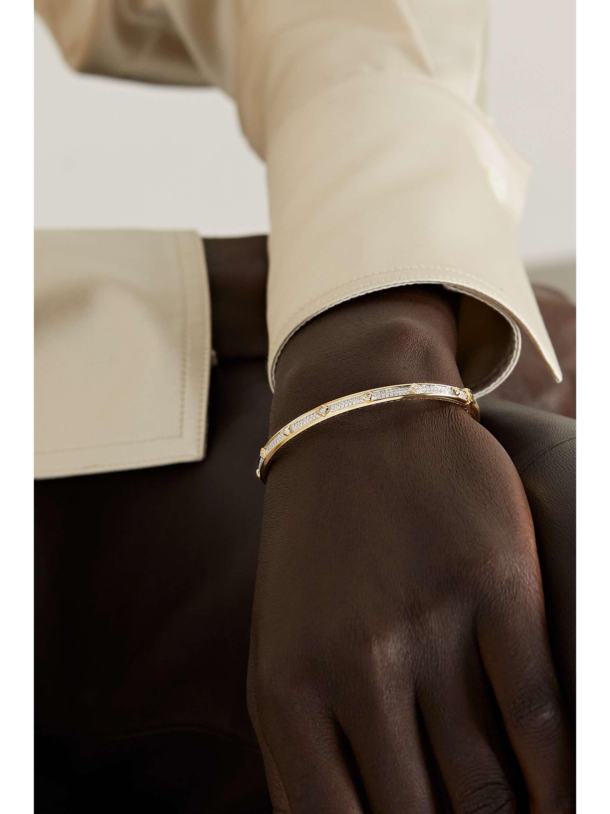 DAVID YURMAN Modern Renaissance 18-karat gold and diamond bracelet