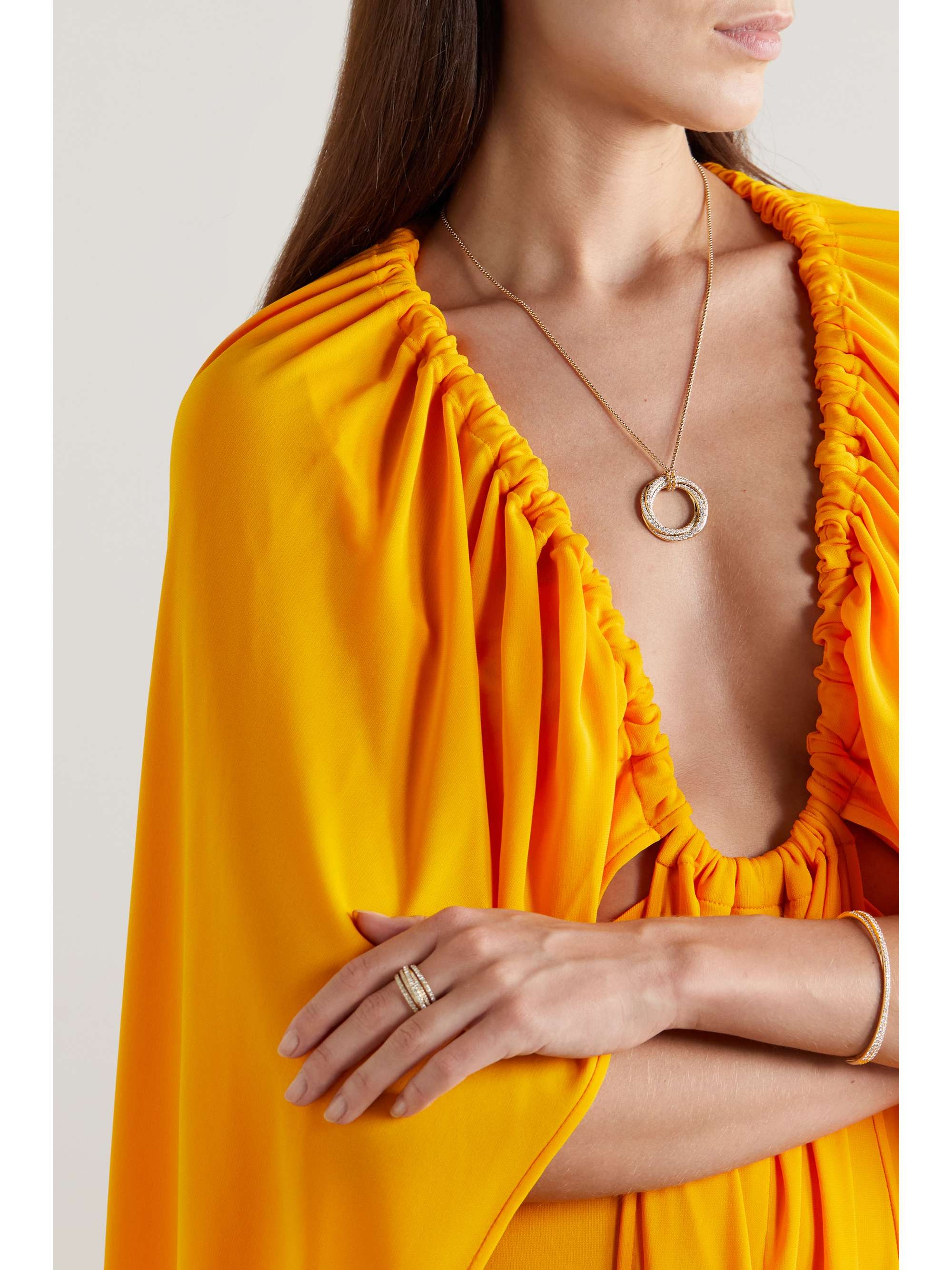 DAVID YURMAN Crossover 18-karat gold diamond necklace