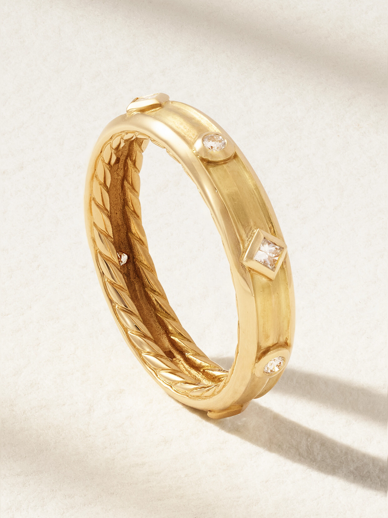 David Yurman Modern Renaissance 18-karat Gold Diamond Ring