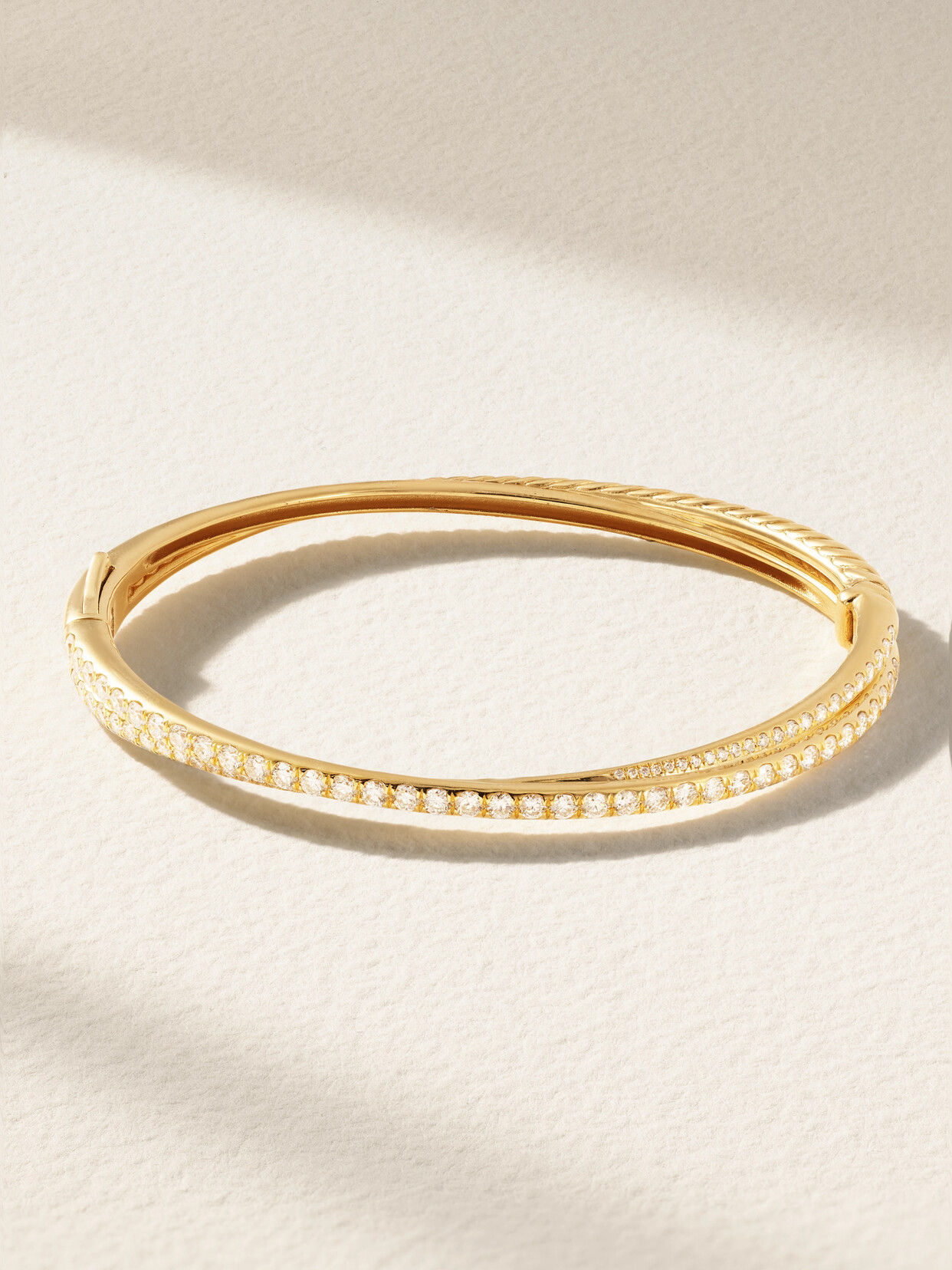 David Yurman Crossover 18-karat Gold Diamond Bracelet