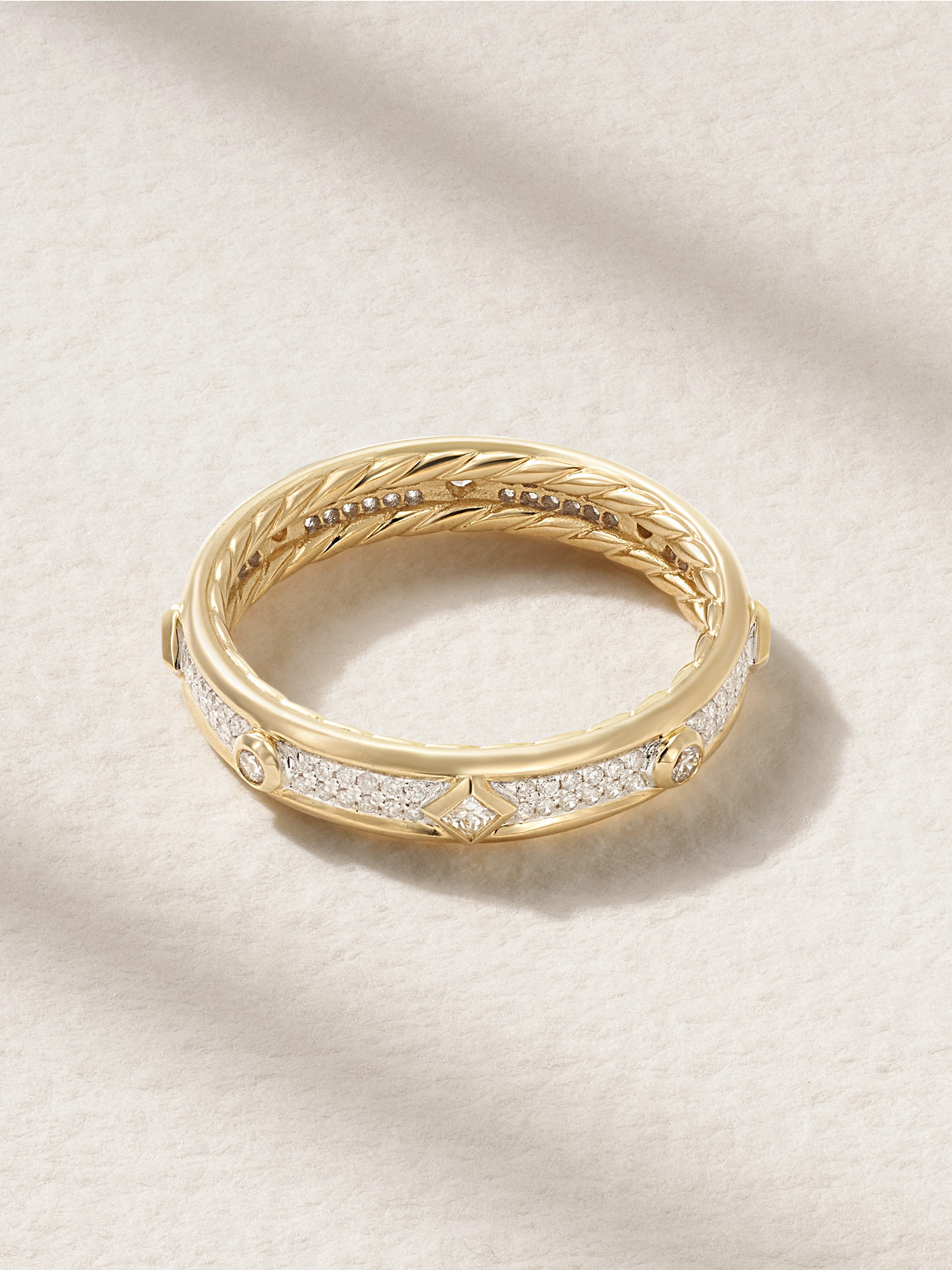 David Yurman Modern Renaissance 18-karat Gold Diamond Ring In Gold