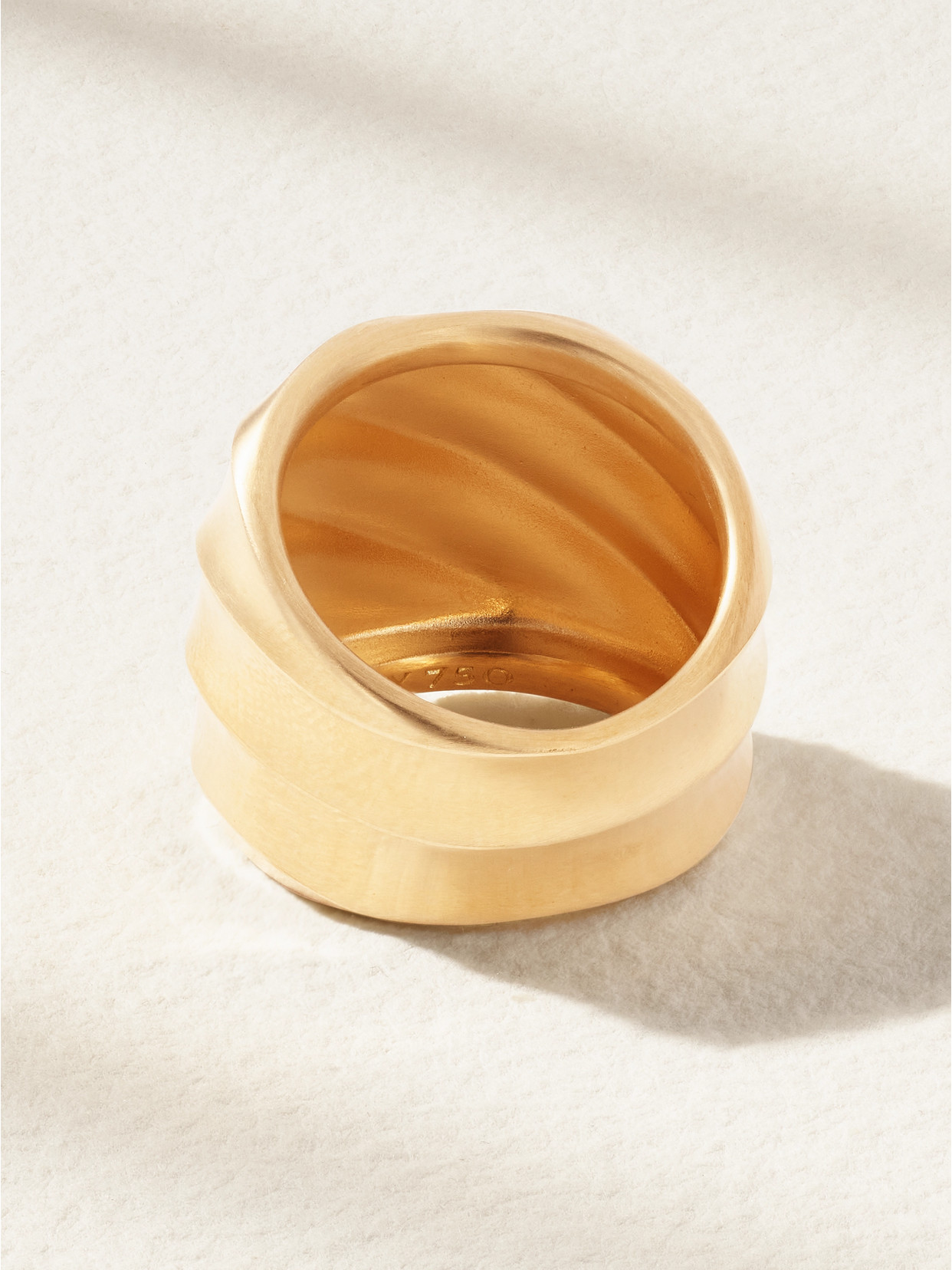 David Yurman Cable Edge 18-karat Recycled Gold Ring In Gold