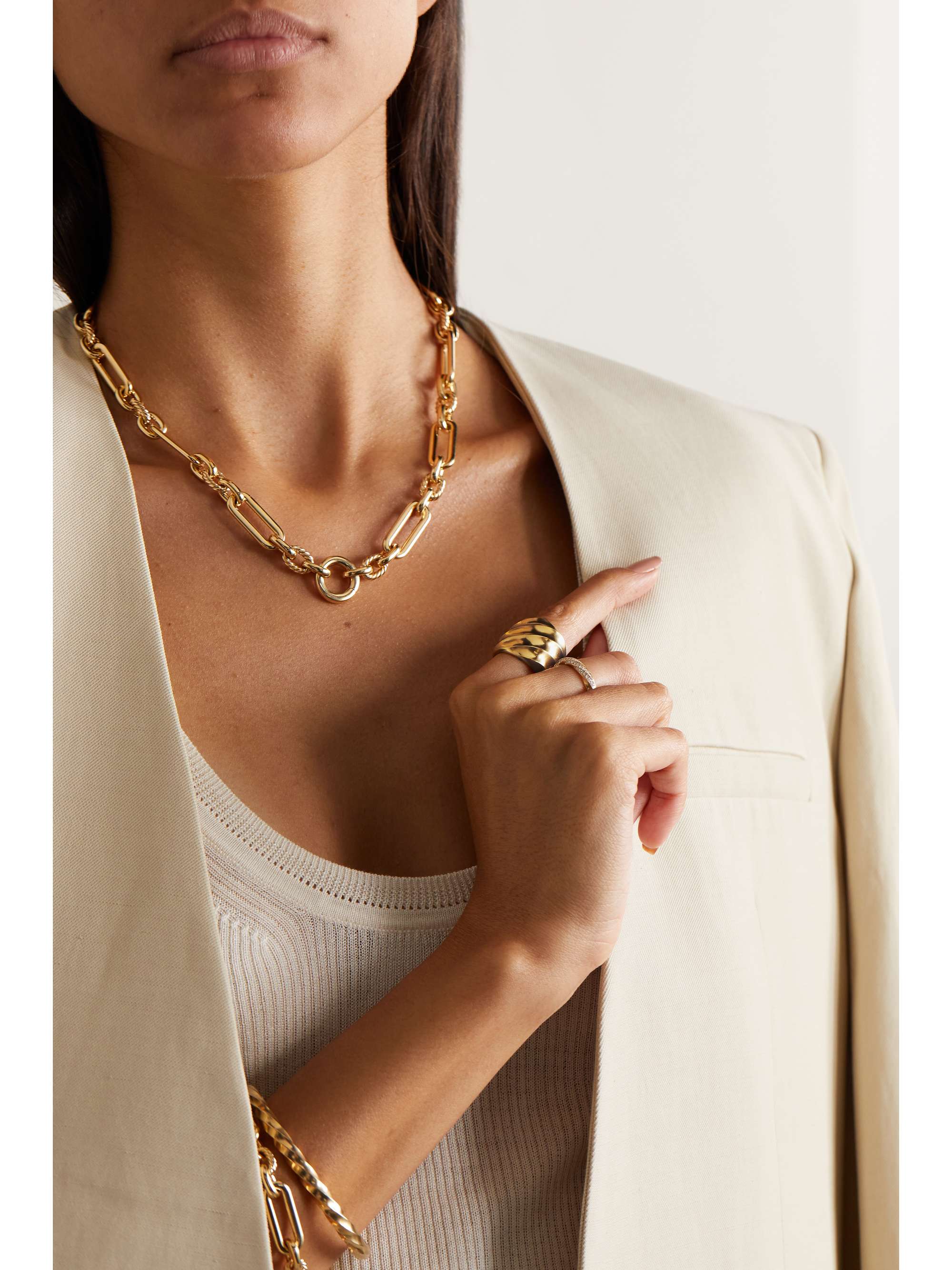 DAVID YURMAN Cable Edge 18-karat recycled gold ring