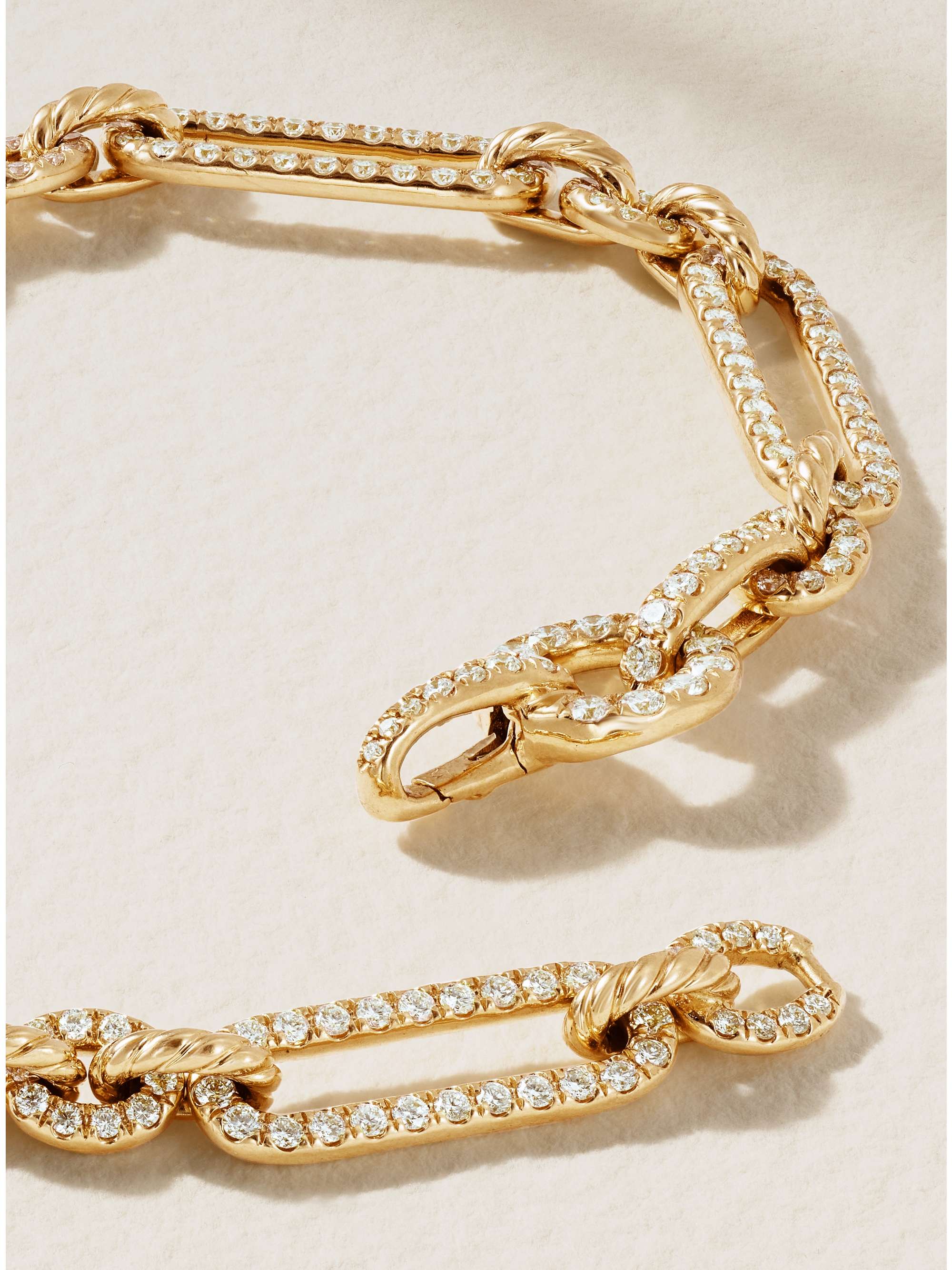 DAVID YURMAN Lexington 18-karat gold diamond bracelet