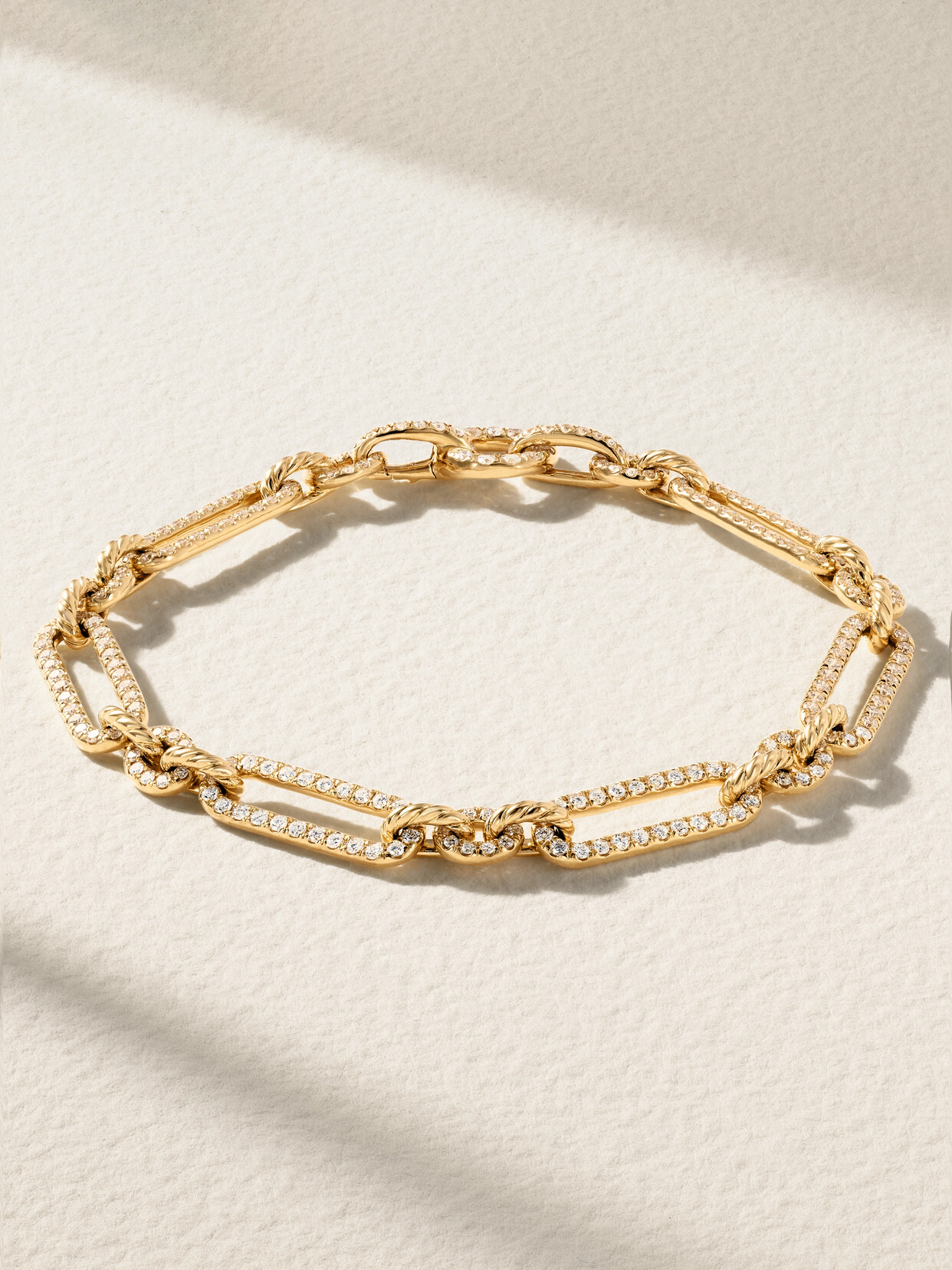 David Yurman Lexington 18-karat Gold Diamond Bracelet