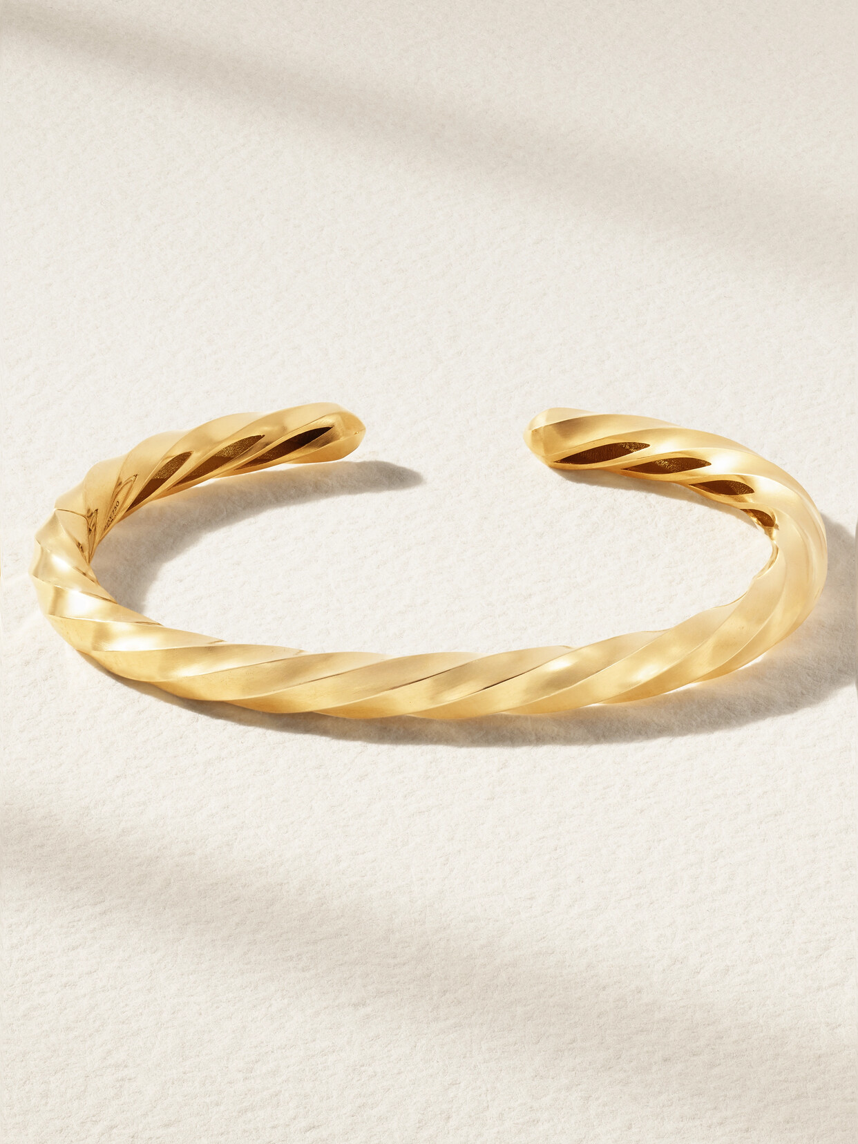 David Yurman Cable Edge 18-karat Recycled Gold Cuff