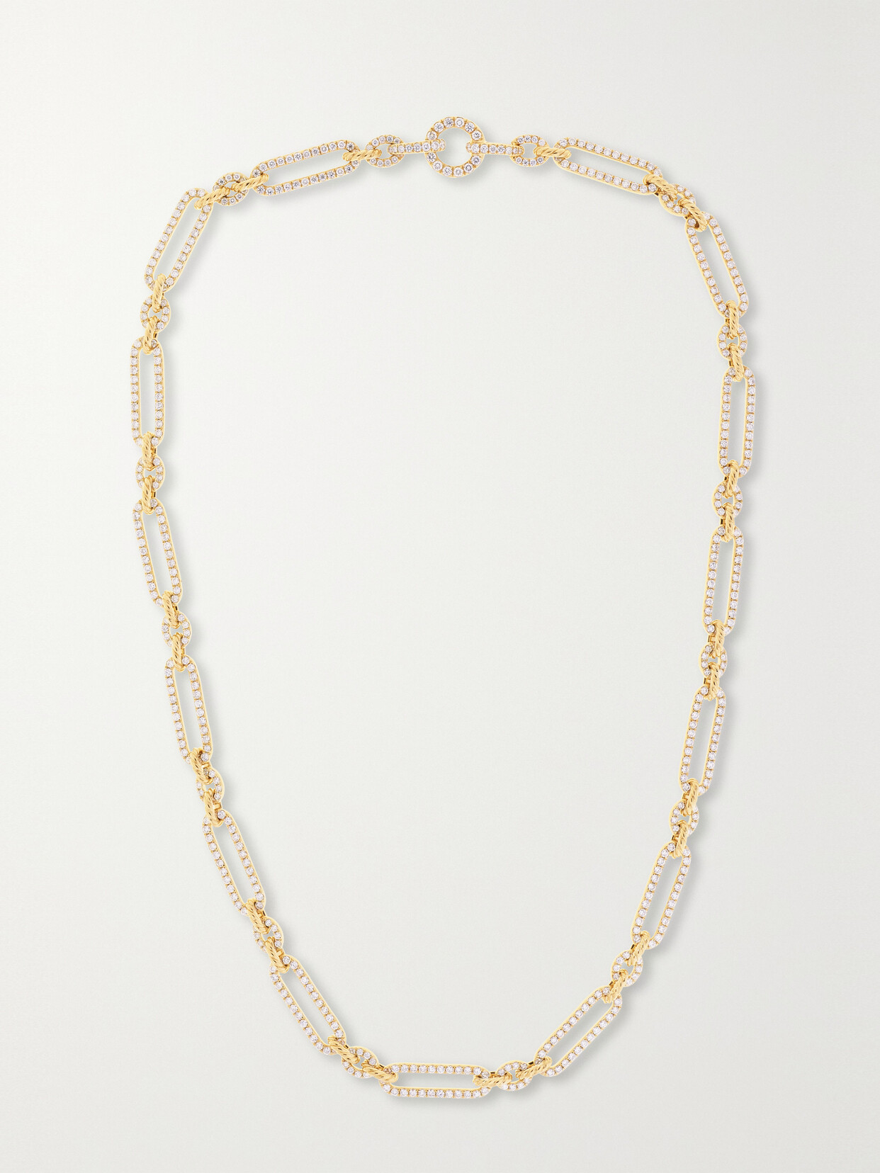 David Yurman Lexington 18-karat Gold Diamond Necklace