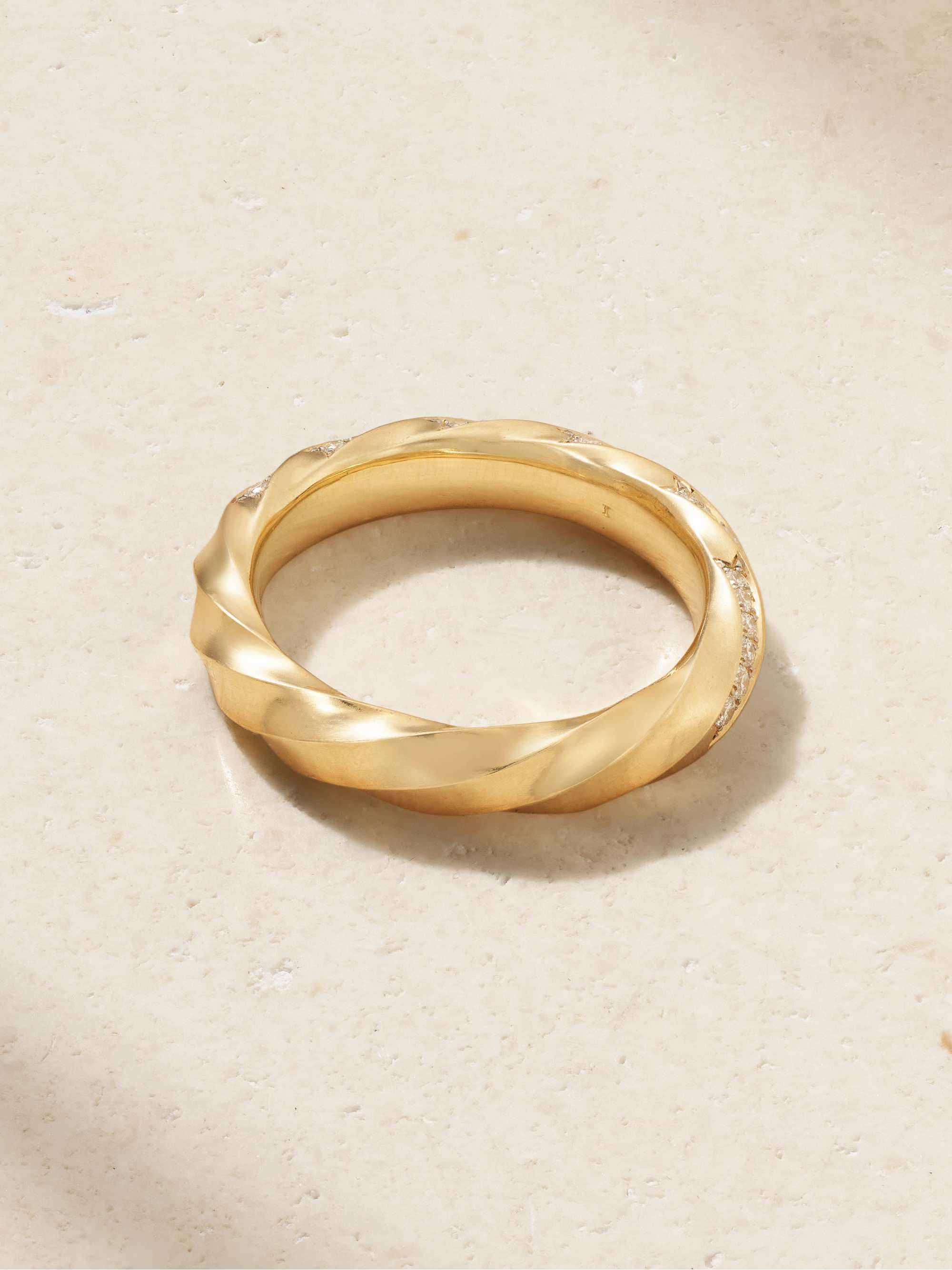DAVID YURMAN Cable 18-karat recycled gold diamond ring