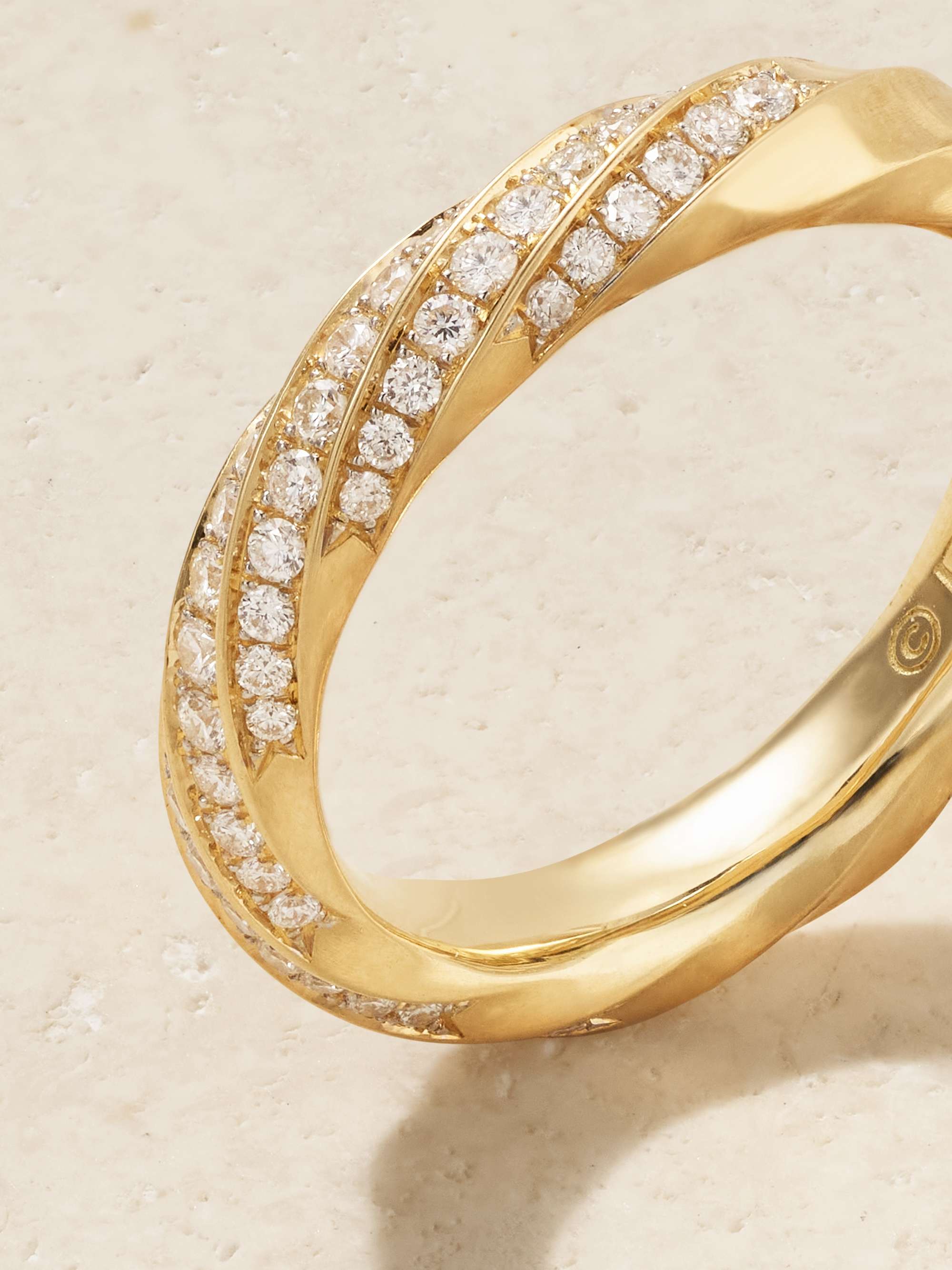 DAVID YURMAN Cable 18-karat recycled gold diamond ring