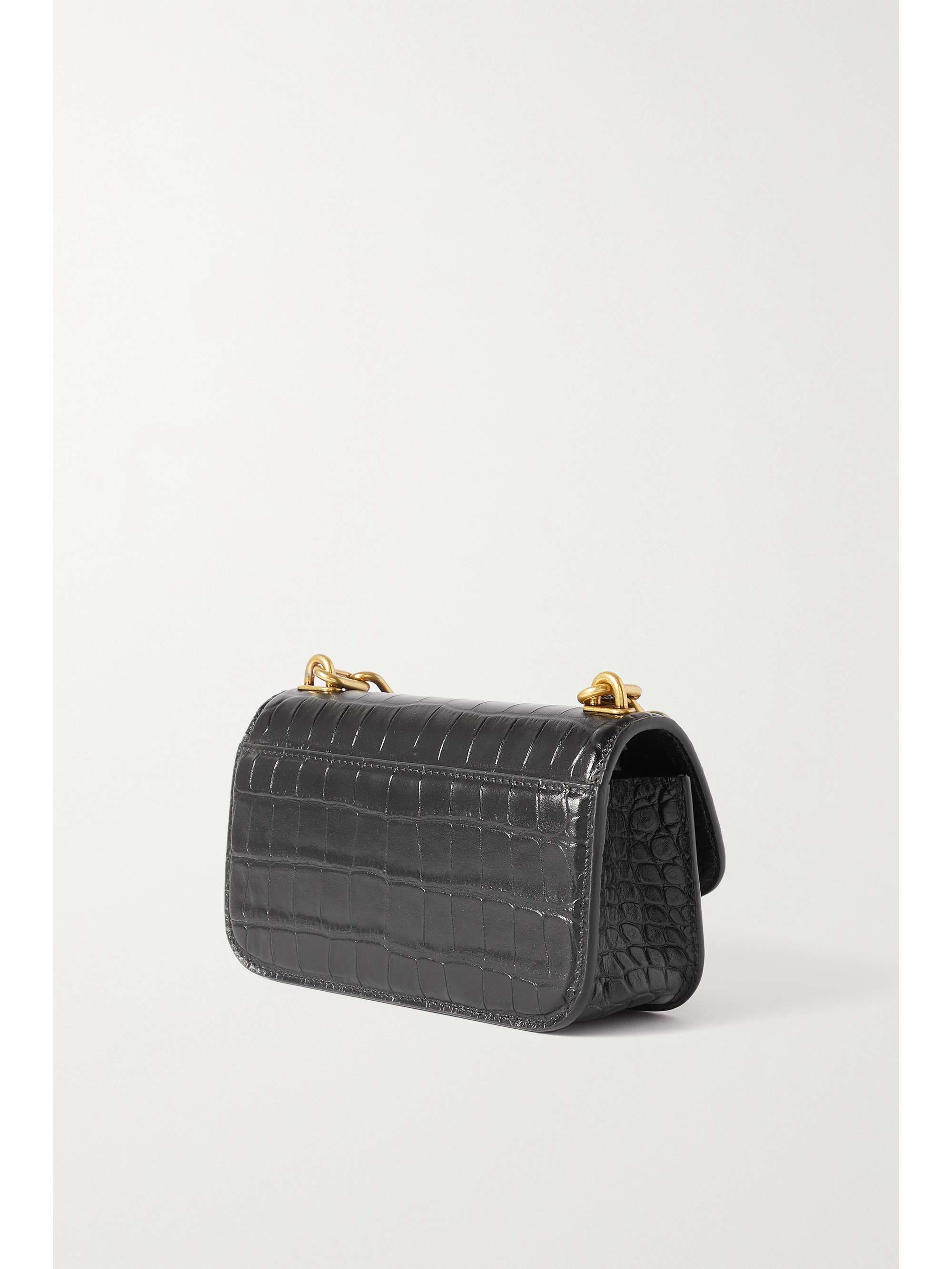 BALENCIAGA Gossip XS croceffect leather shoulder bag NETAPORTER