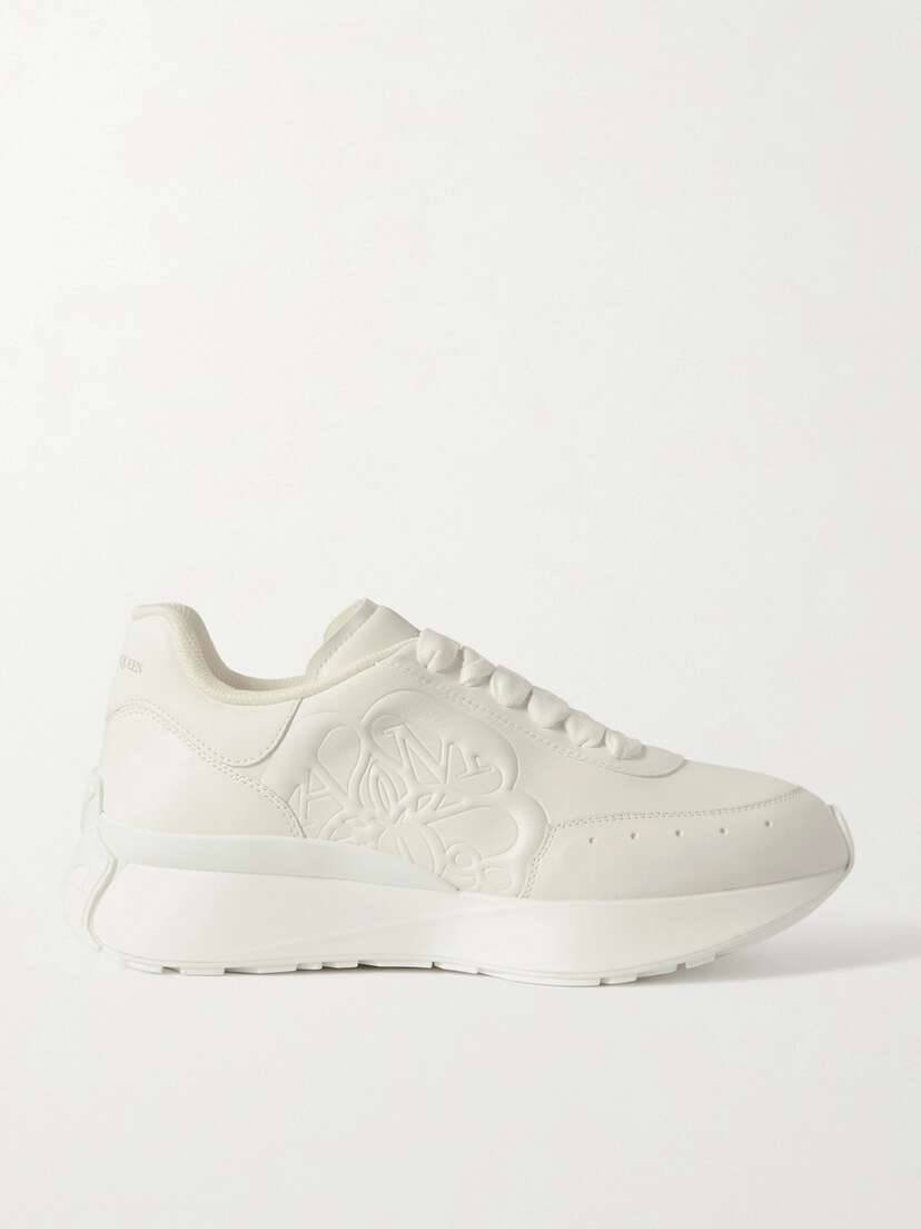 Alexander McQueen Embossed Leather Sneakers