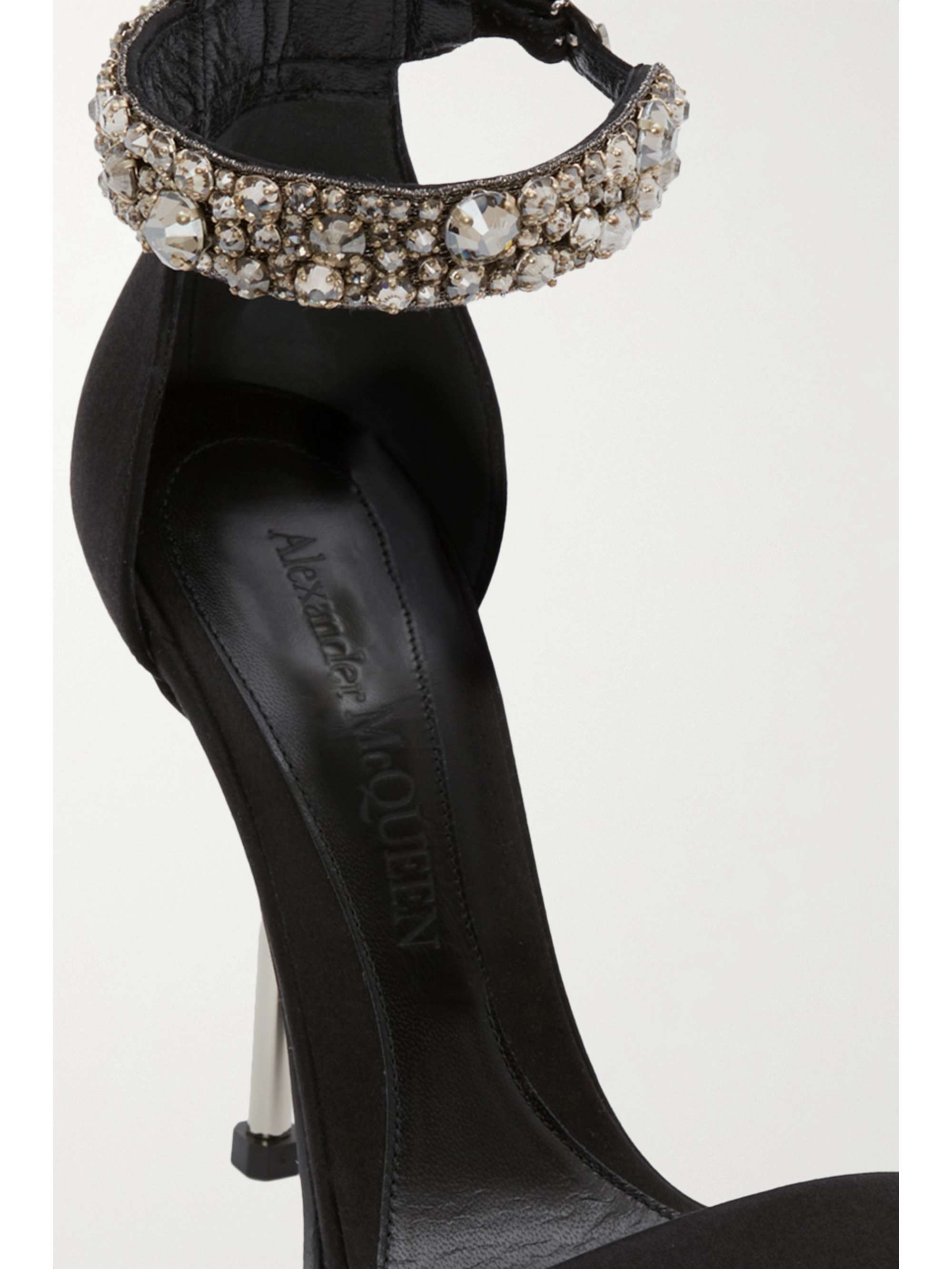 alexander mcqueen black crystal