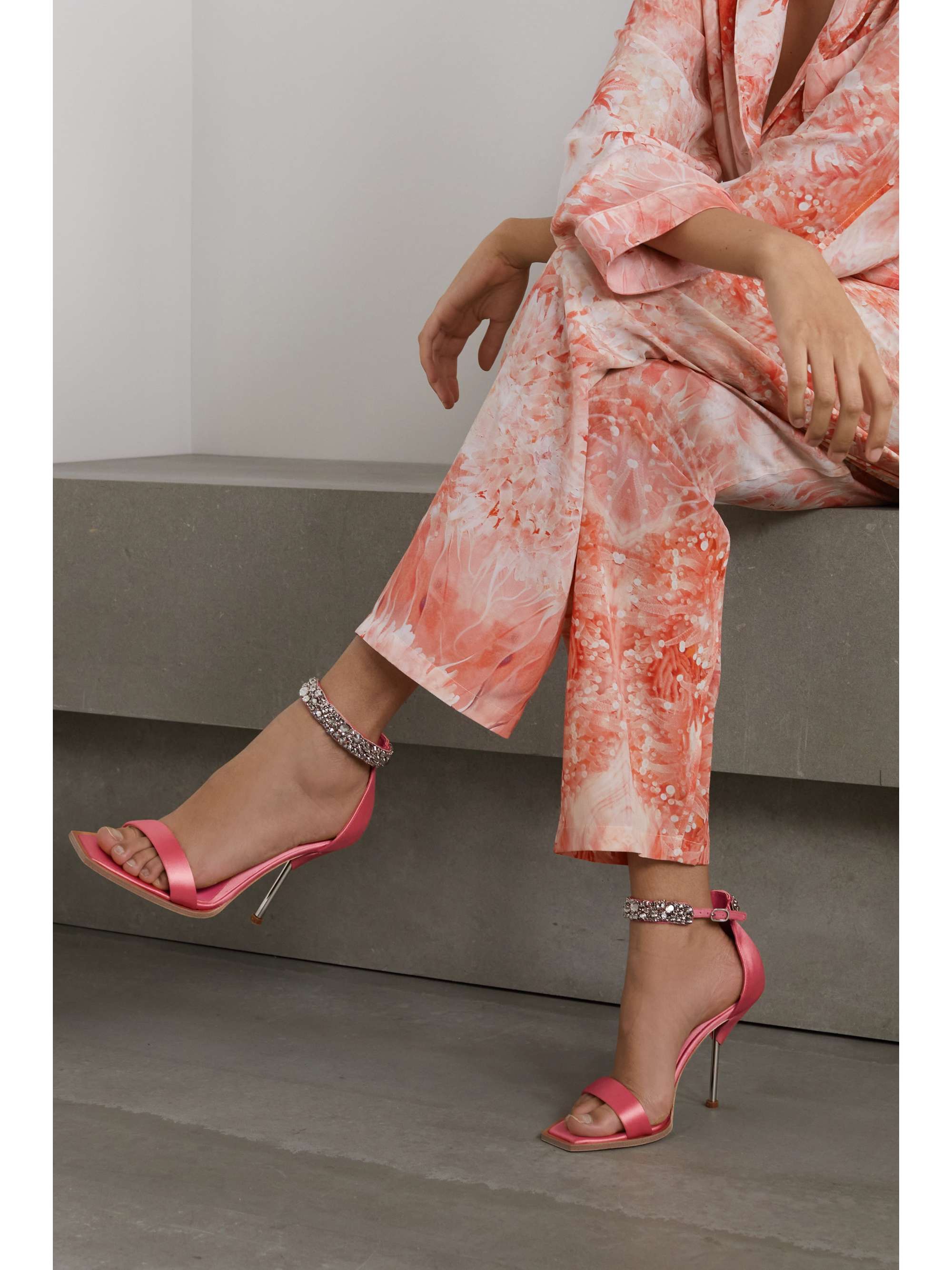 alexander mcqueen pink sandals