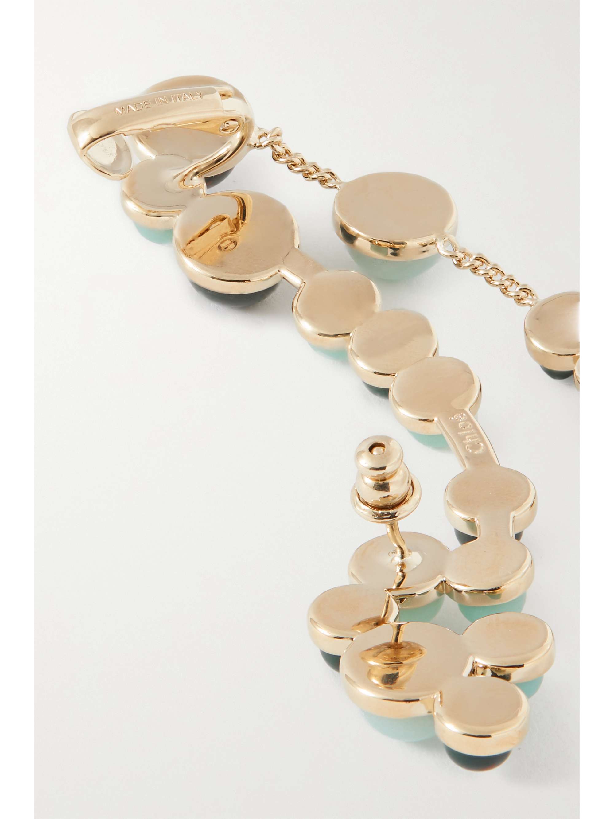 CHLOÉ Zodiac Capricorn gold-tone multi-stone single earring
