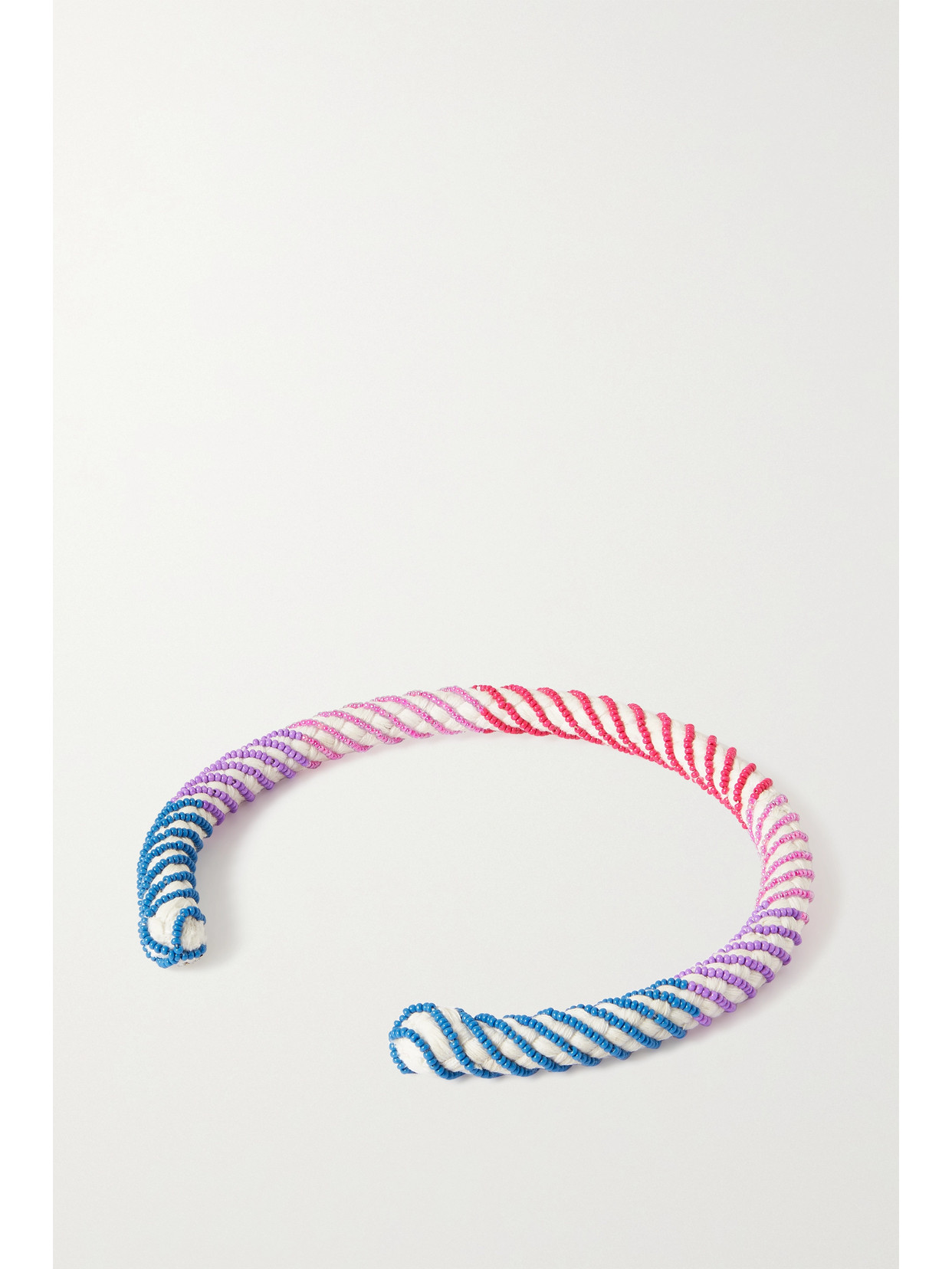 Isabel Marant Tekoa Beaded Braided Cotton Necklace