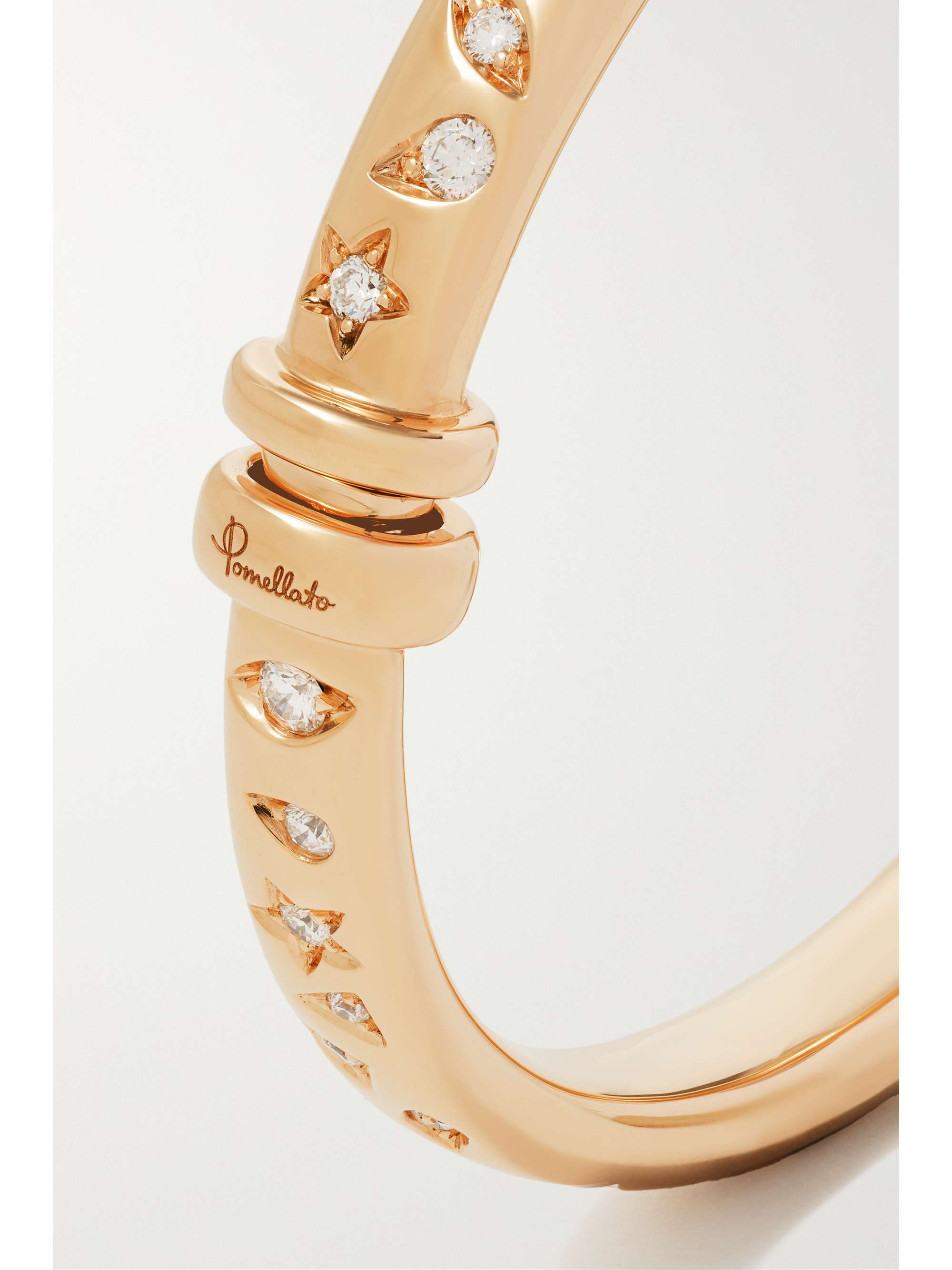 POMELLATO Iconica 18-karat rose gold diamond bangle | NET-A-PORTER