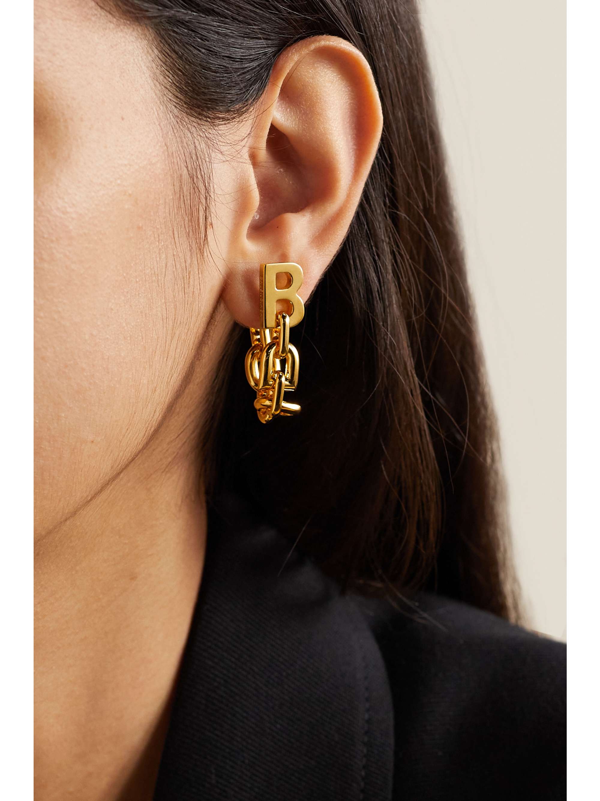 BALENCIAGA Goldtone earrings NETAPORTER