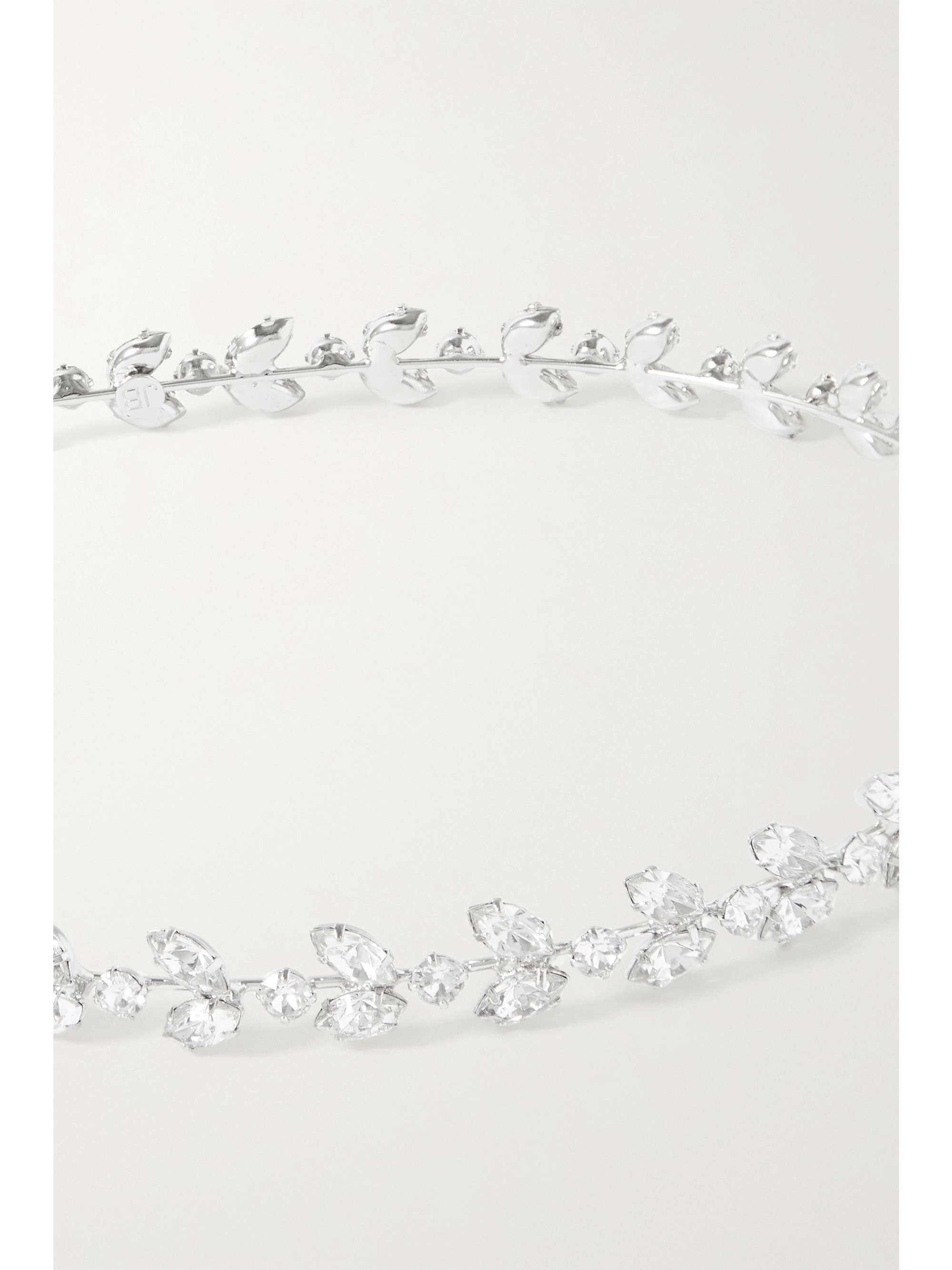 JENNIFER BEHR Roselyn silver-tone crystal headband