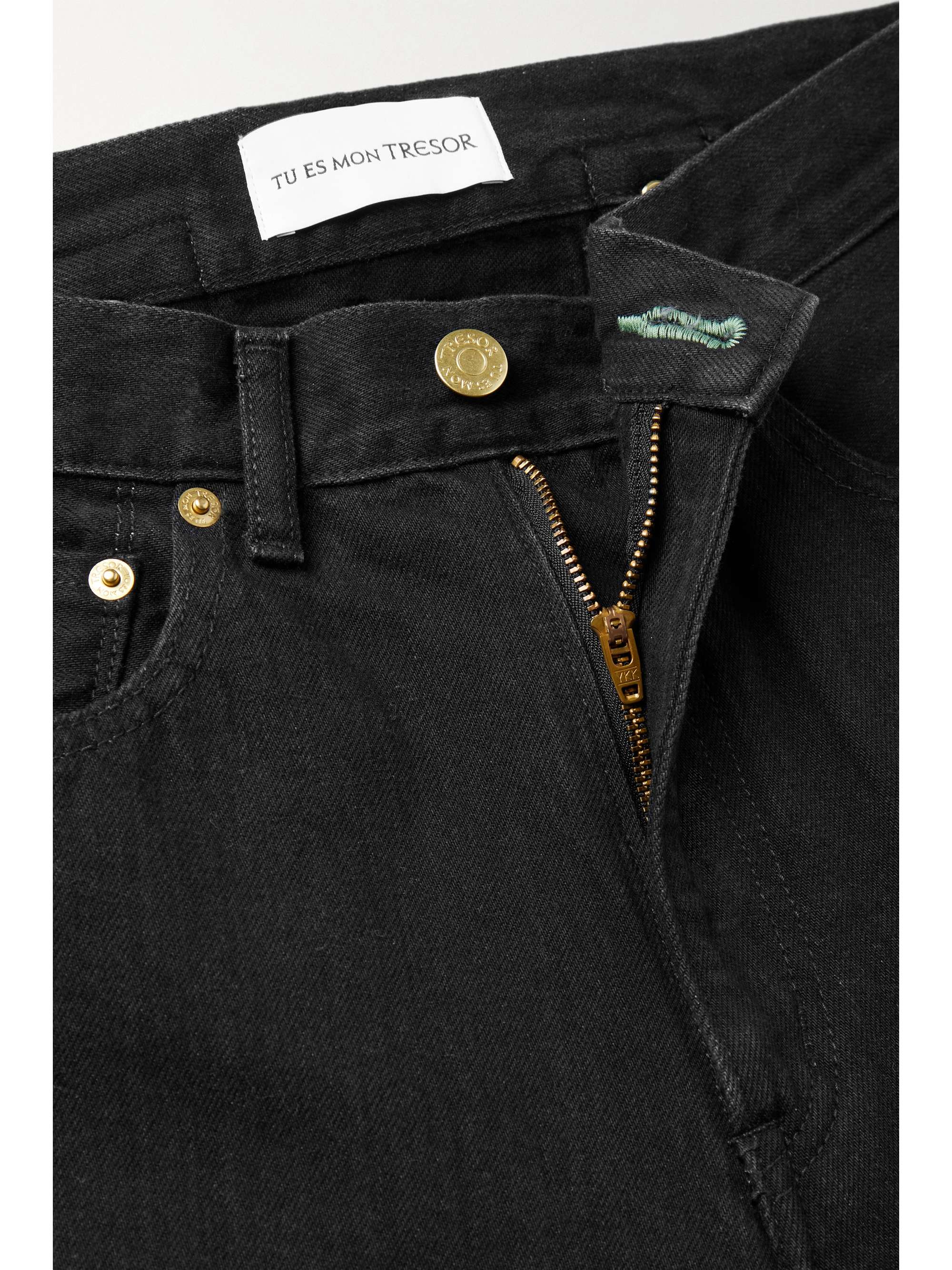 TU ES MON TRESOR The Emerald high-rise straight-leg jeans