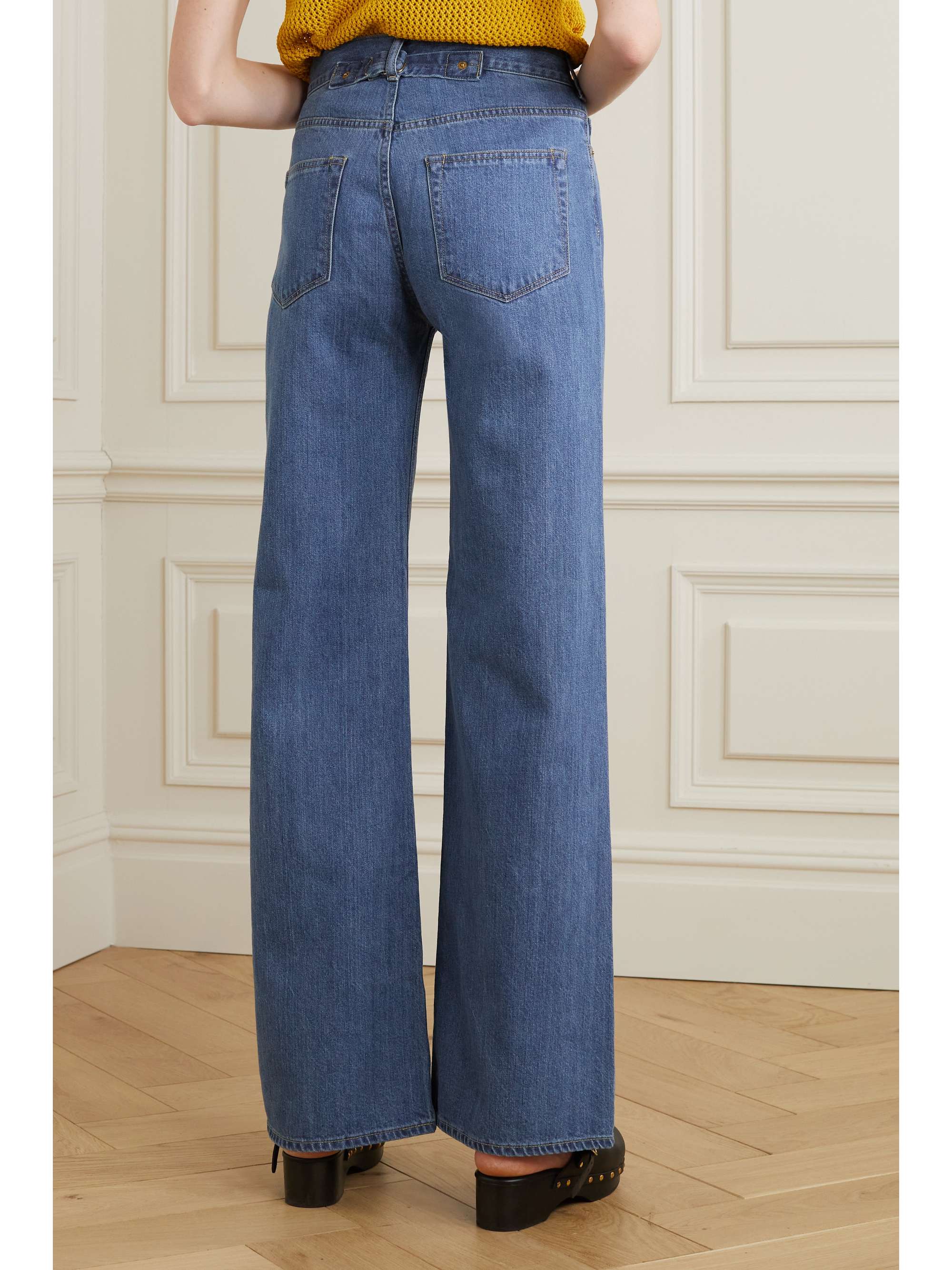 TU ES MON TRESOR The Larimar high-rise flared jeans