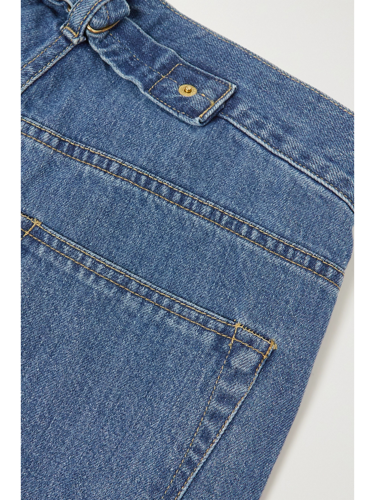 Tu Es Mon Tresor The Larimar High-rise Flared Jeans In Blue