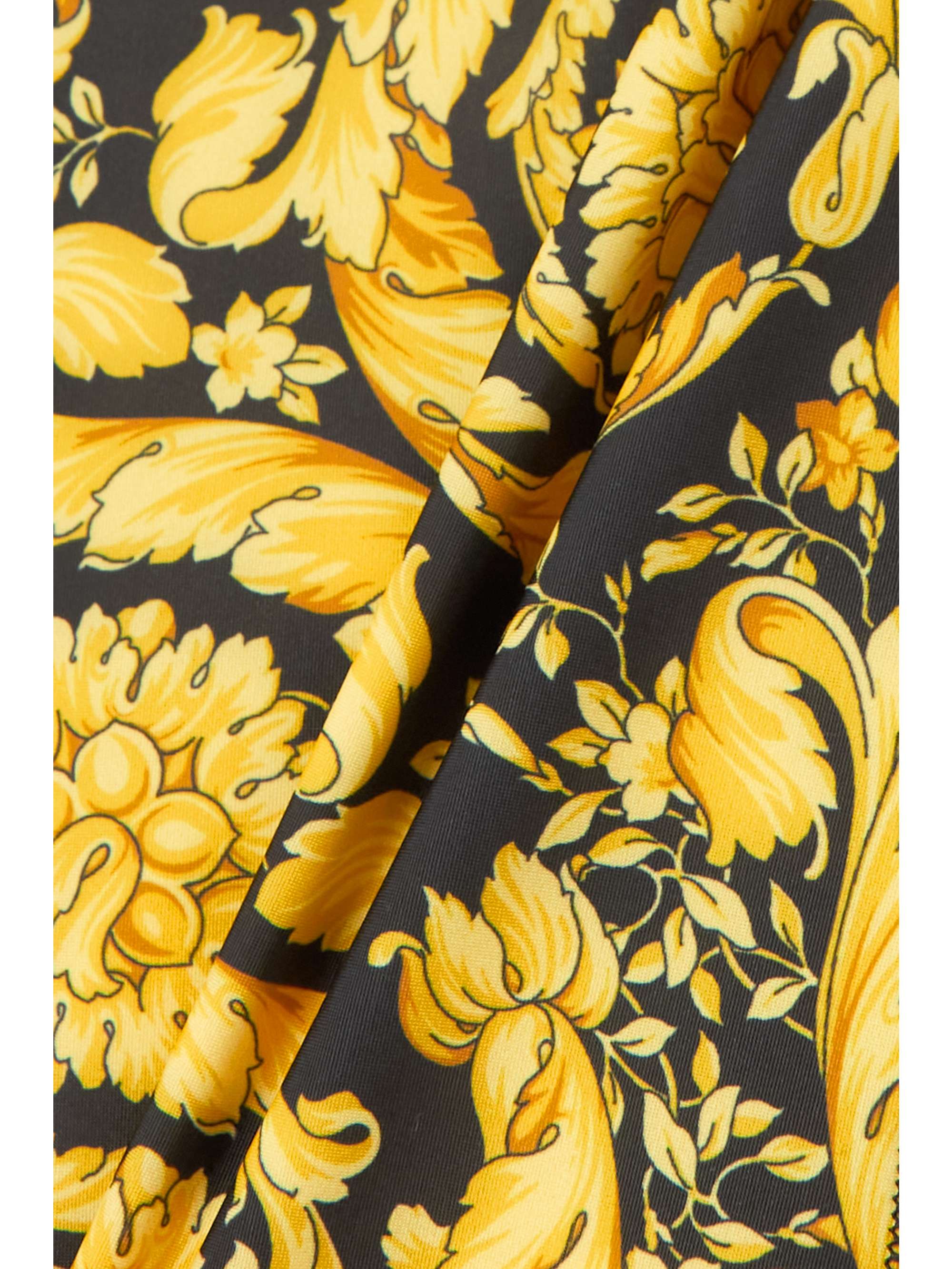 VERSACE Paneled printed stretch leggings