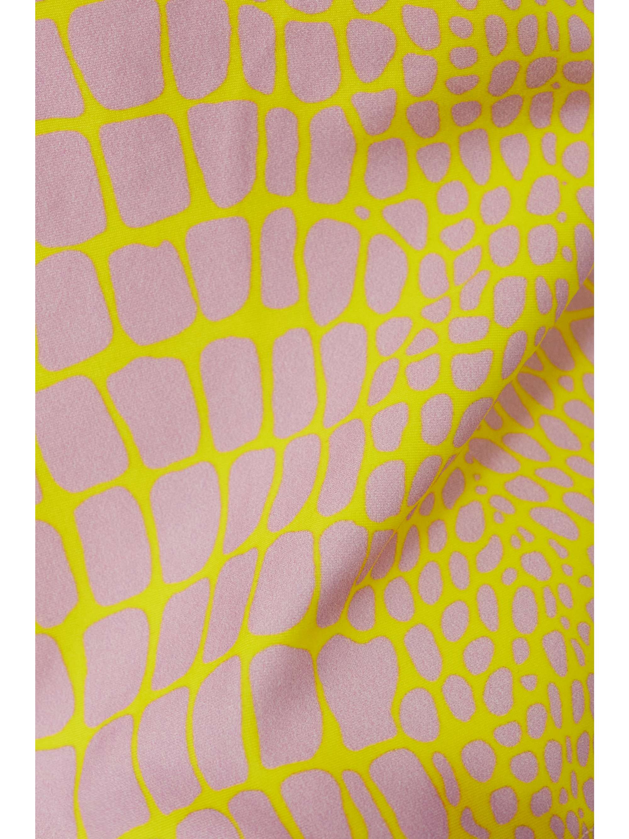 ALEX PERRY Lennon printed neon stretch-jersey midi dress
