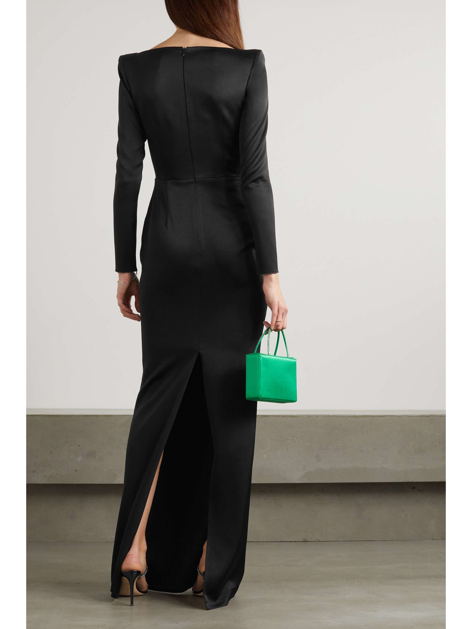 ALEX PERRY Cohan cutout satin-crepe maxi dress
