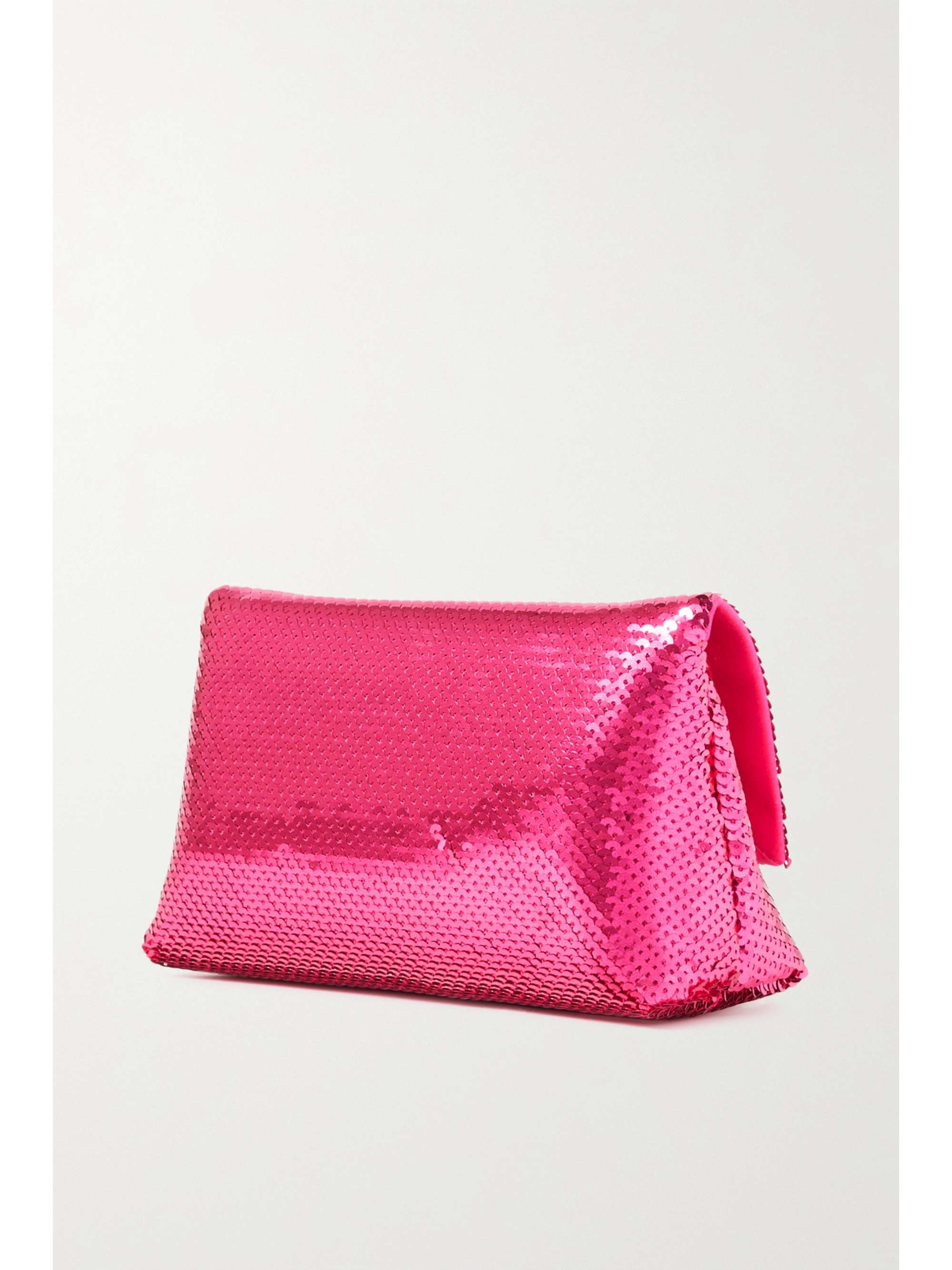 TOM FORD Chain mini sequined metallic leather clutch