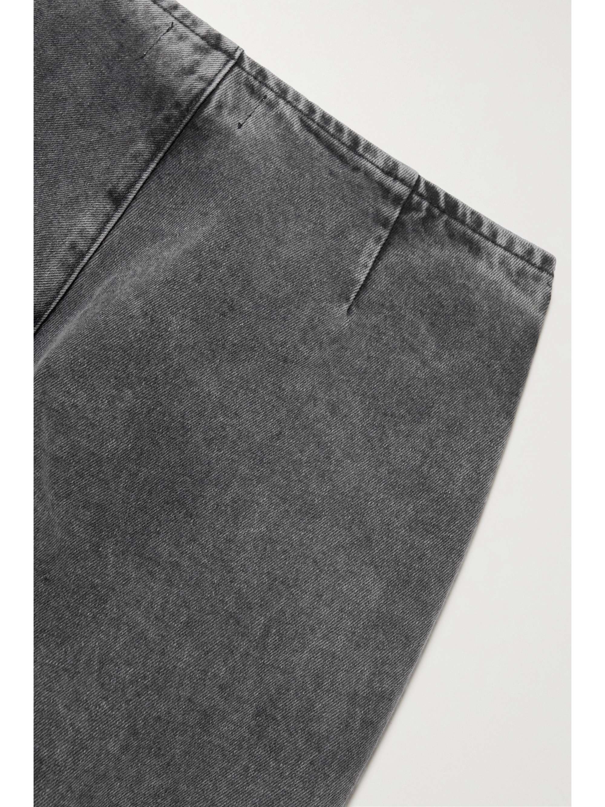 16ARLINGTON Maroa leather flared pants