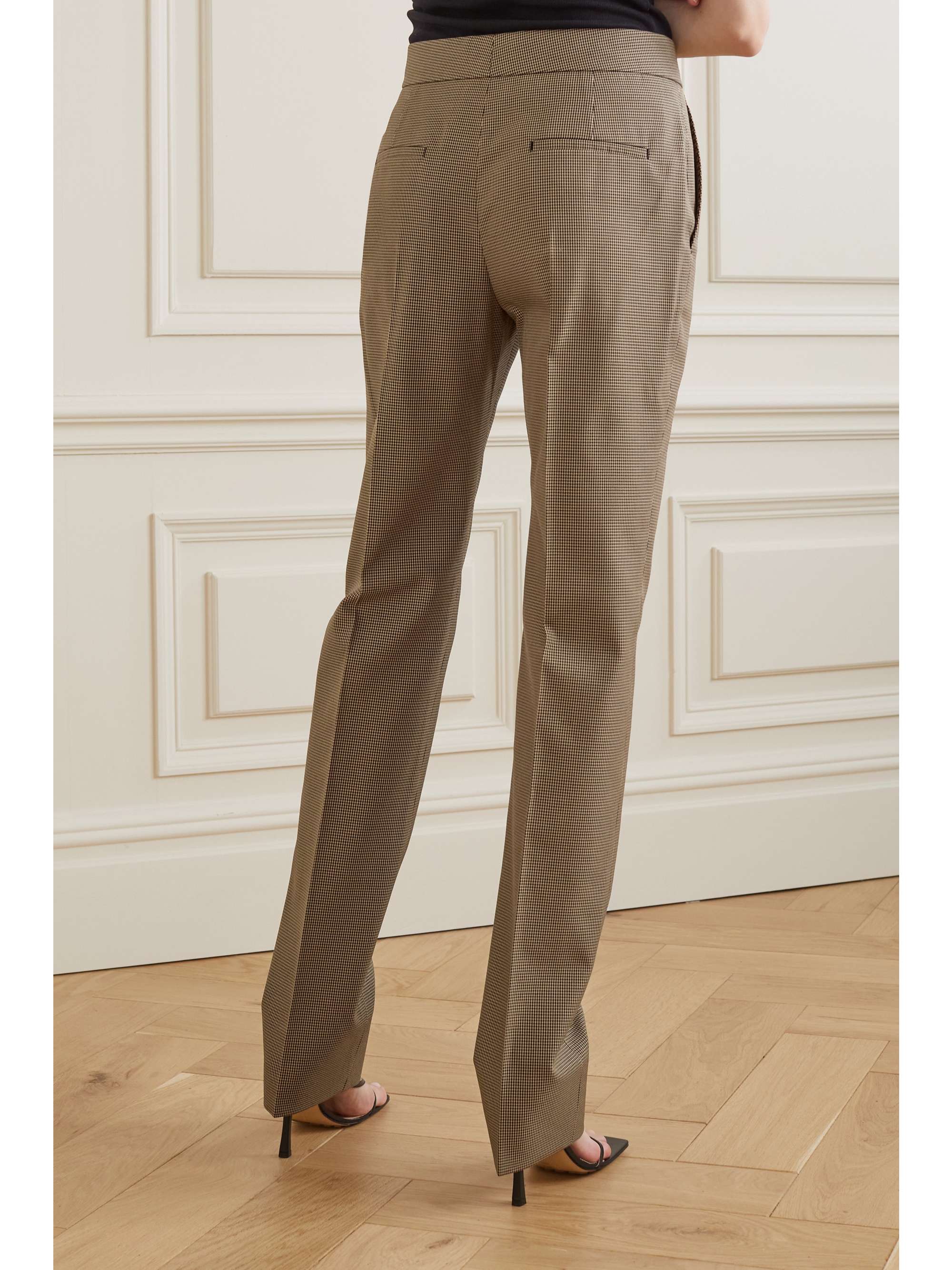 GIVENCHY Houndstooth twill tapered pants
