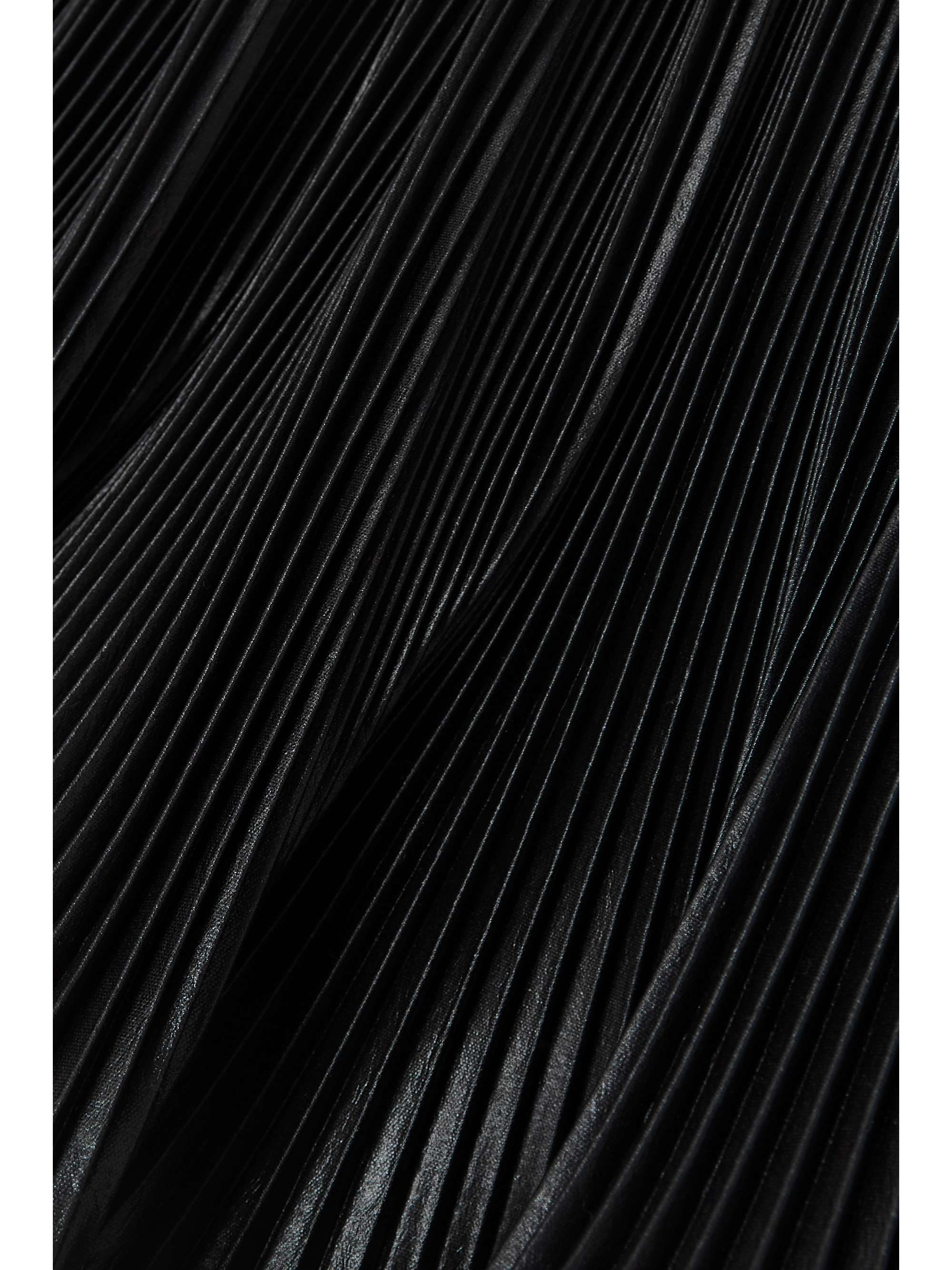 GIVENCHY Ruffled plissé-satin mini skirt
