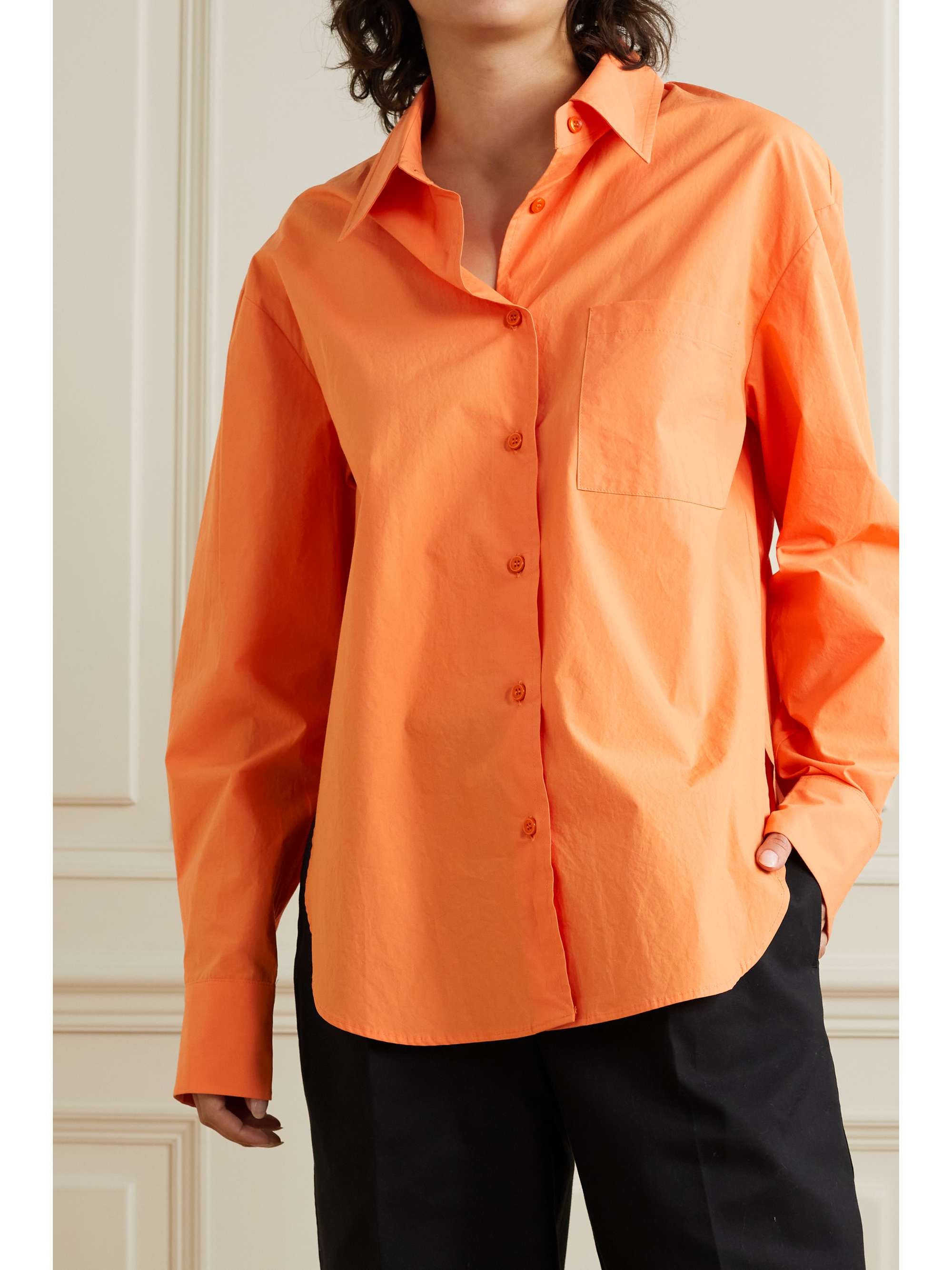 THE FRANKIE SHOP Lui organic cotton-poplin shirt