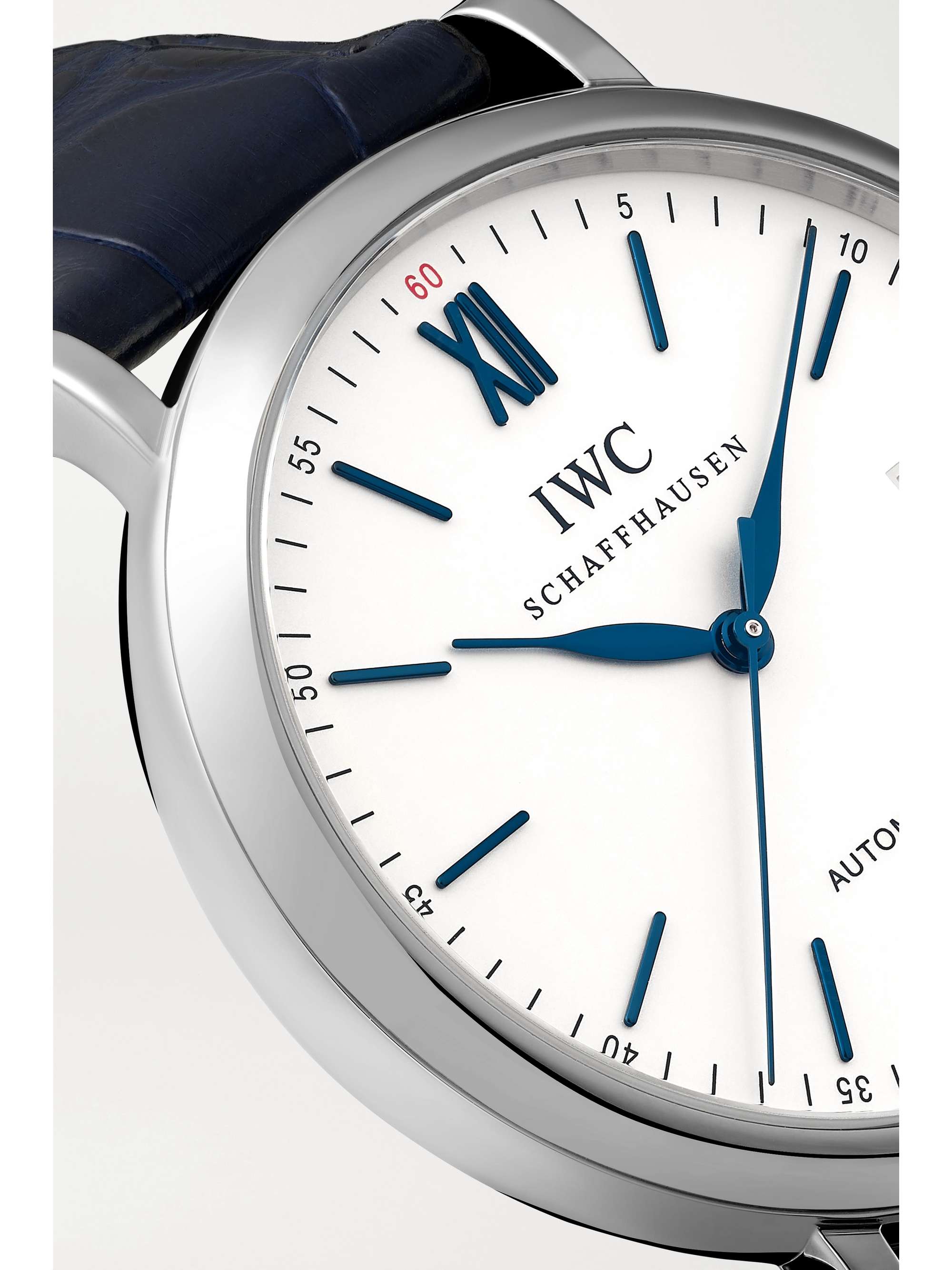 IWC SCHAFFHAUSEN Portofino Automatic 40mm stainless steel and alligator watch