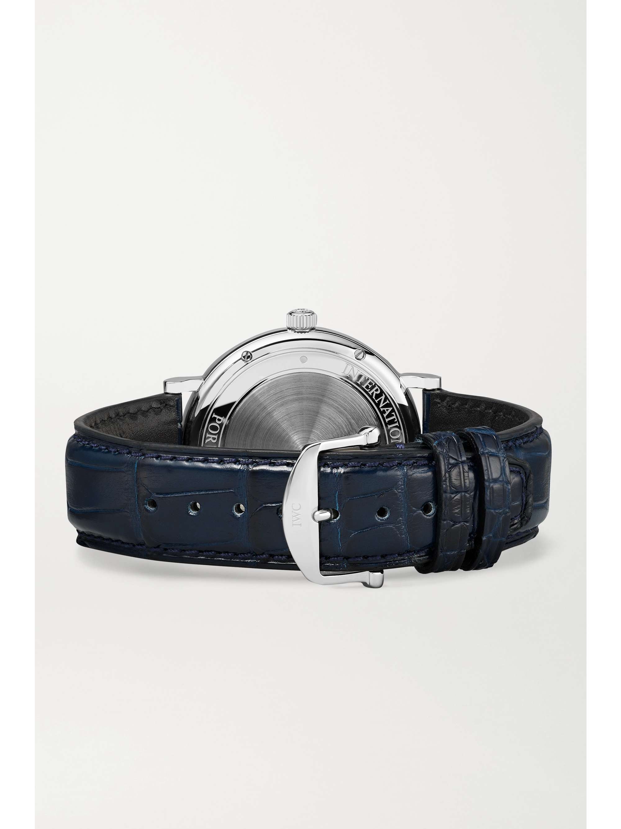 IWC SCHAFFHAUSEN Portofino Automatic 40mm stainless steel and alligator watch