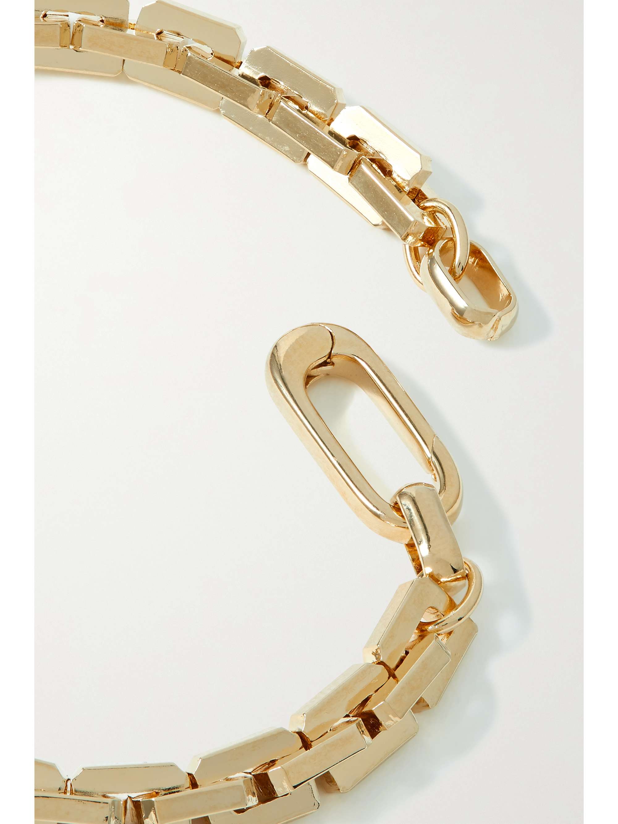 LAURA LOMBARDI Greca recycled gold-plated bracelet