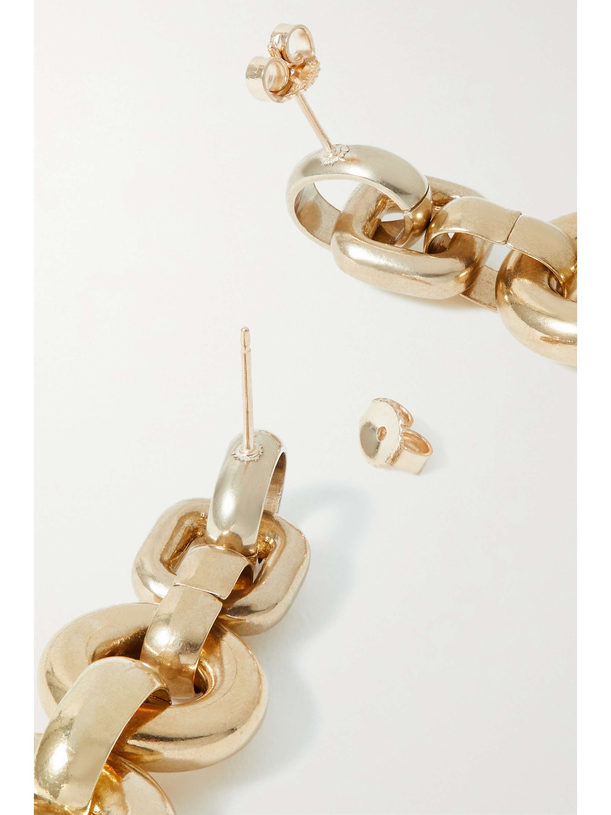 LAURA LOMBARDI Bianca recycled gold-tone earrings