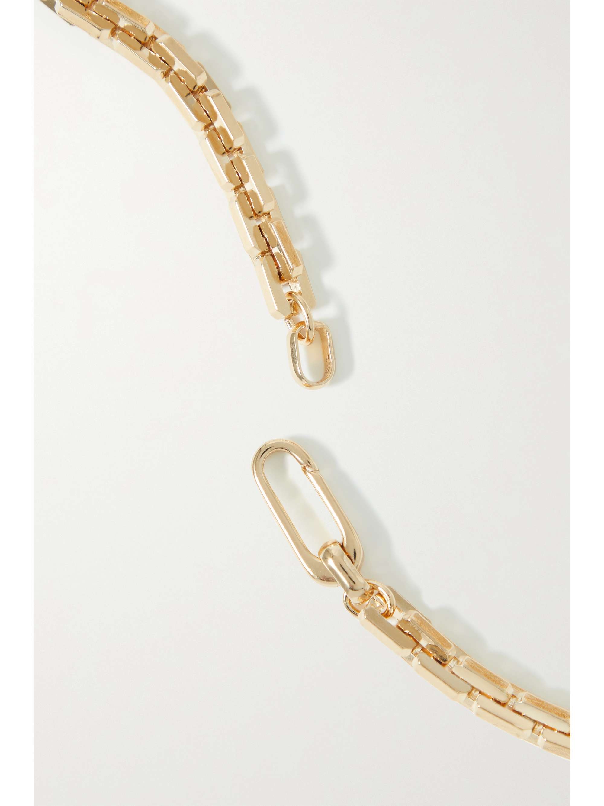 LAURA LOMBARDI Greca recycled gold-plated necklace