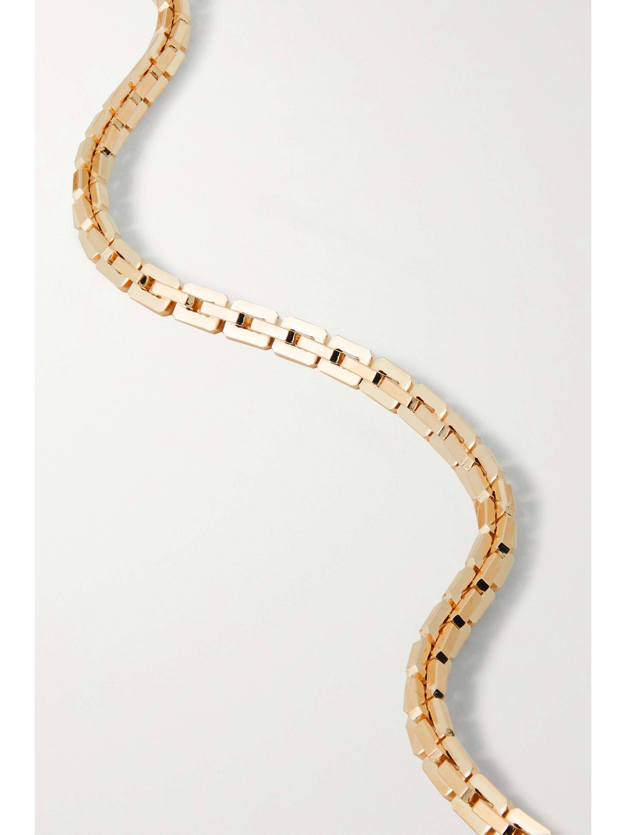 LAURA LOMBARDI Greca recycled gold-plated necklace