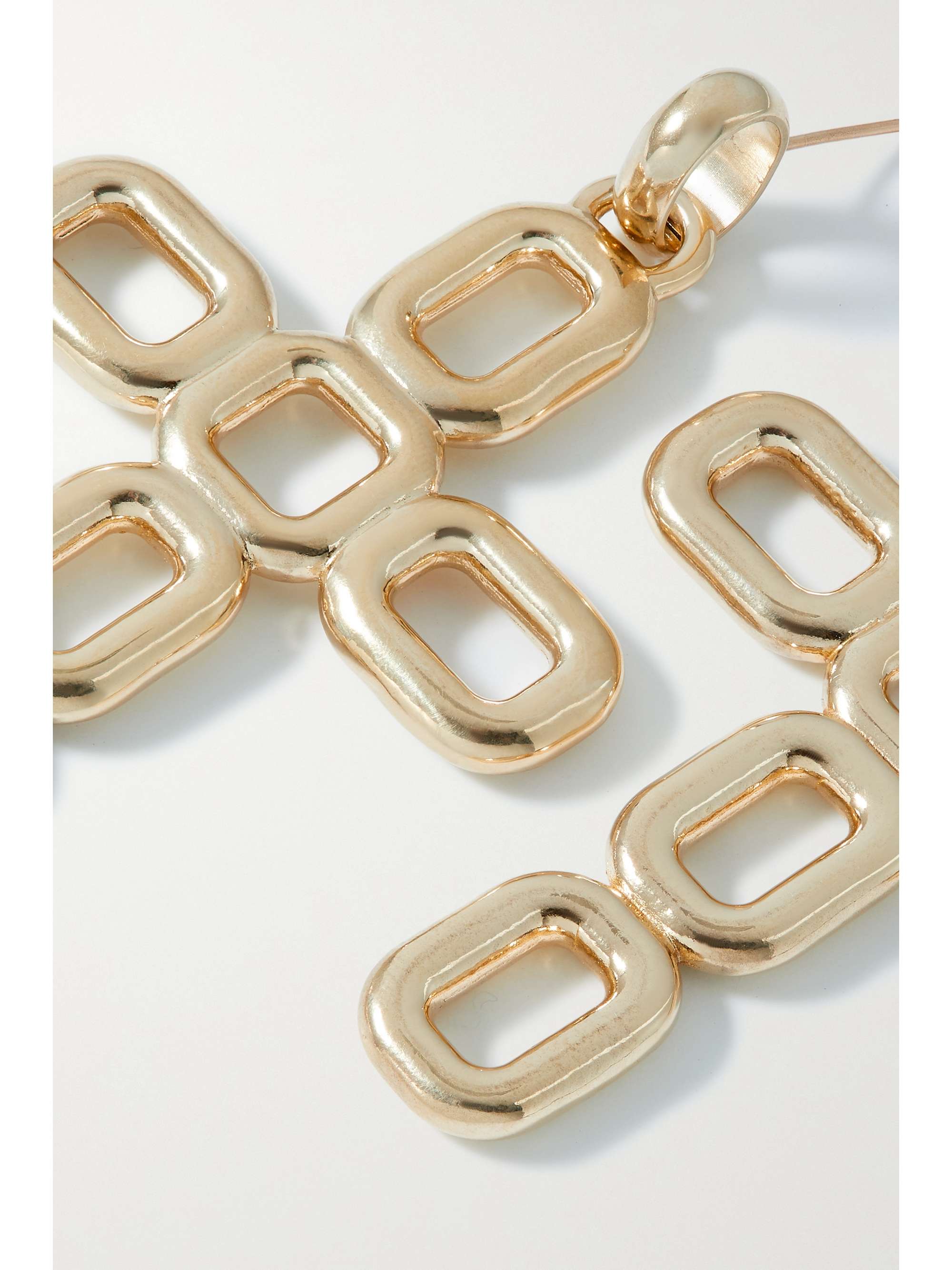 LAURA LOMBARDI Luciana recycled gold-tone earrings
