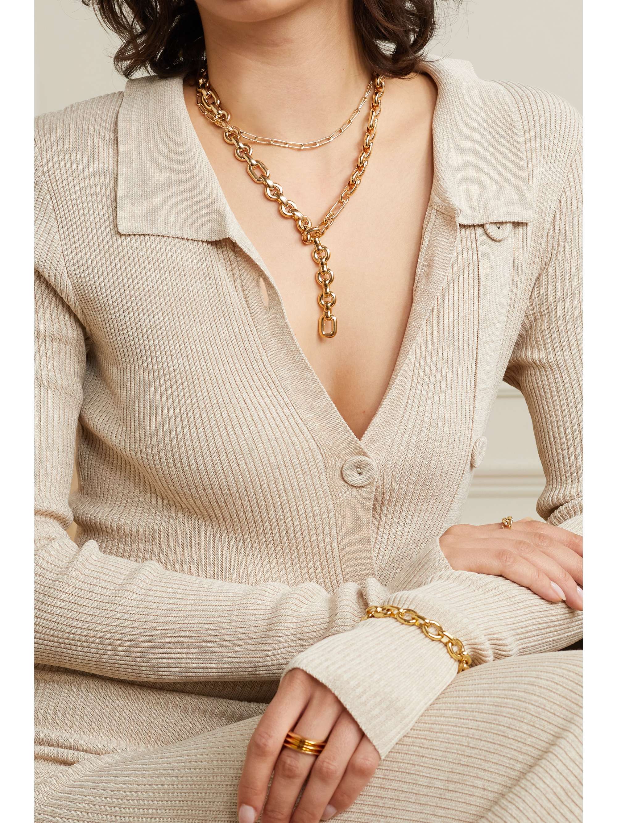 Gold Bianca recycled gold-plated 