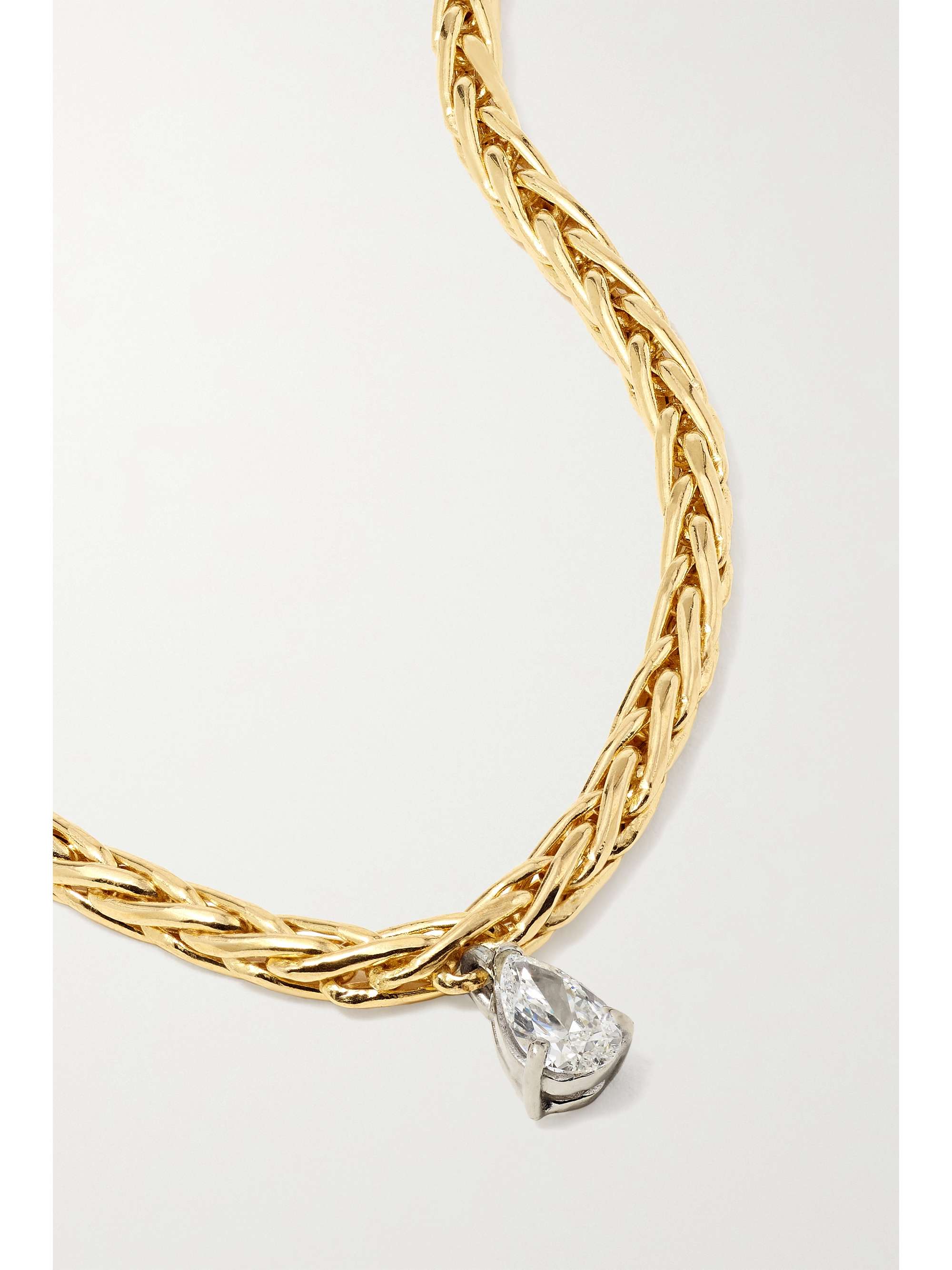 YVONNE LÉON 18-karat yellow and white gold diamond necklace