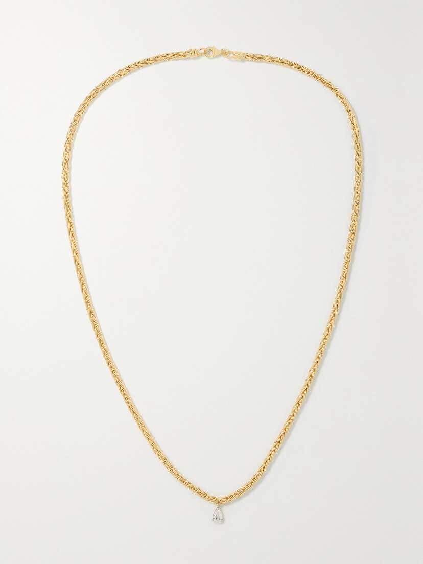 Yvonne Léon 18-karat Yellow And White Gold Diamond Necklace