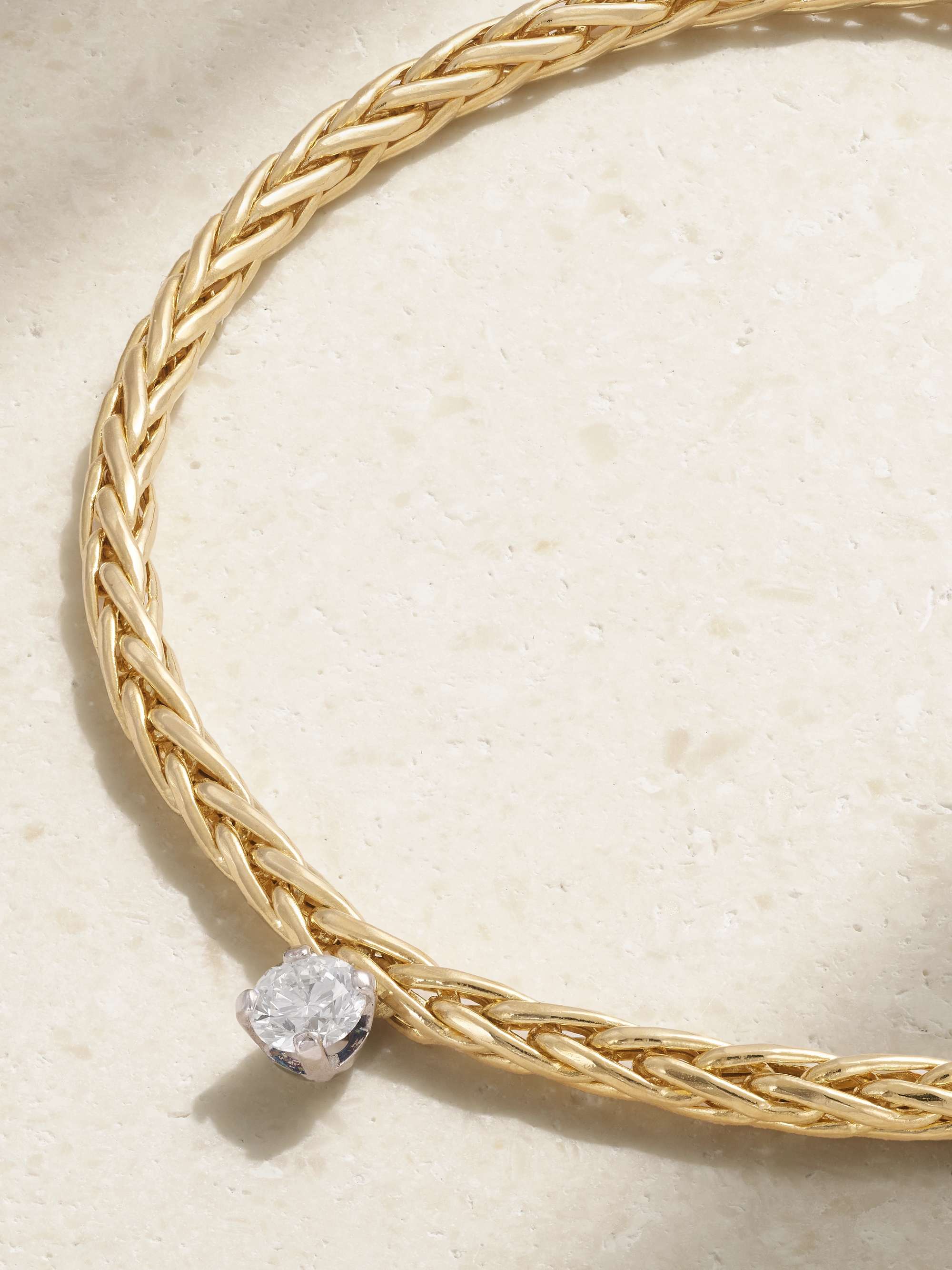 YVONNE LÉON 18-karat gold diamond bracelet