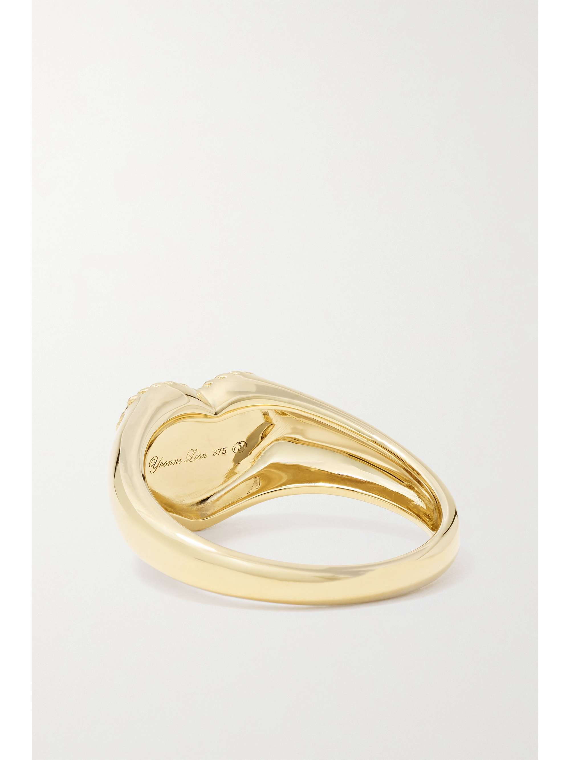YVONNE LÉON 9-karat gold, malachite and diamond ring