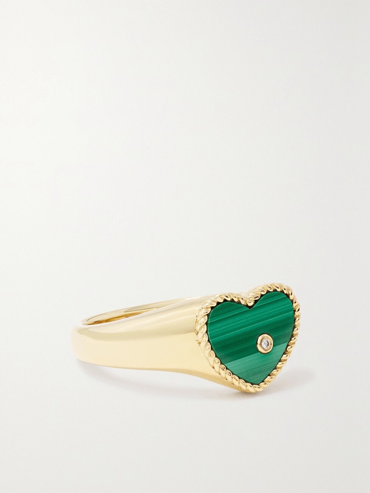 Yvonne Léon 9-karat Gold, Malachite And Diamond Ring