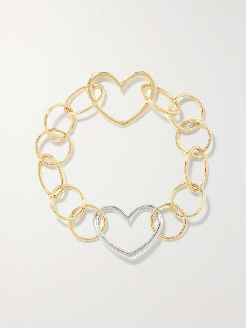 Yvonne Léon 9-karat Yellow And White Gold Bracelet