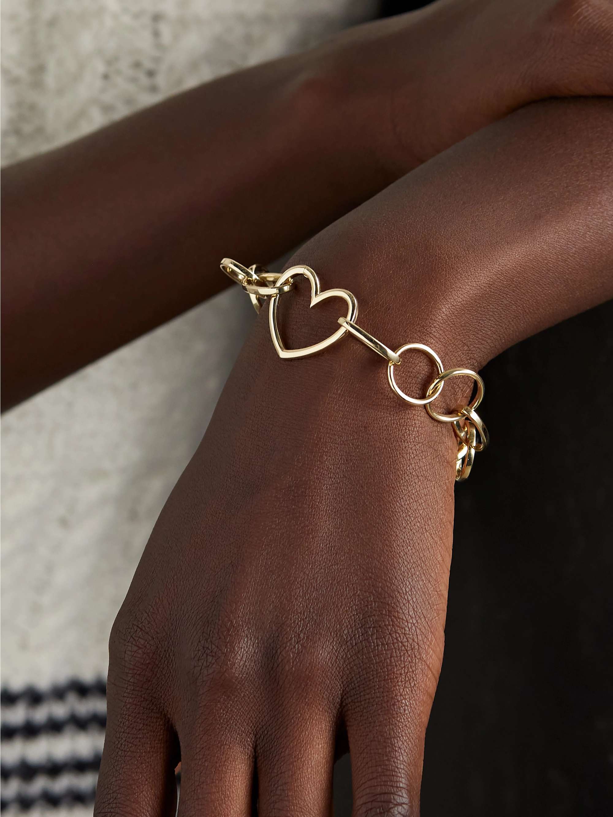 YVONNE LÉON 9-karat yellow and white gold bracelet