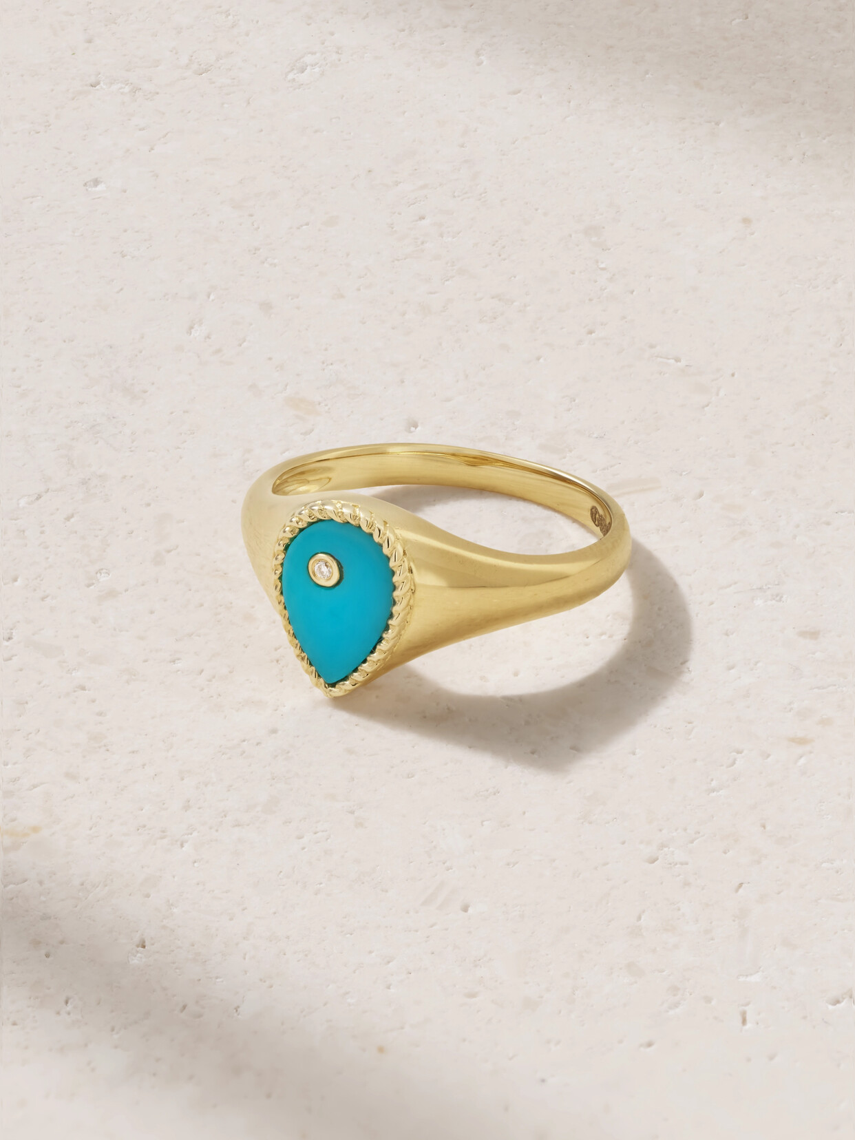 Yvonne Léon 9-karat Gold, Turquoise And Diamond Ring