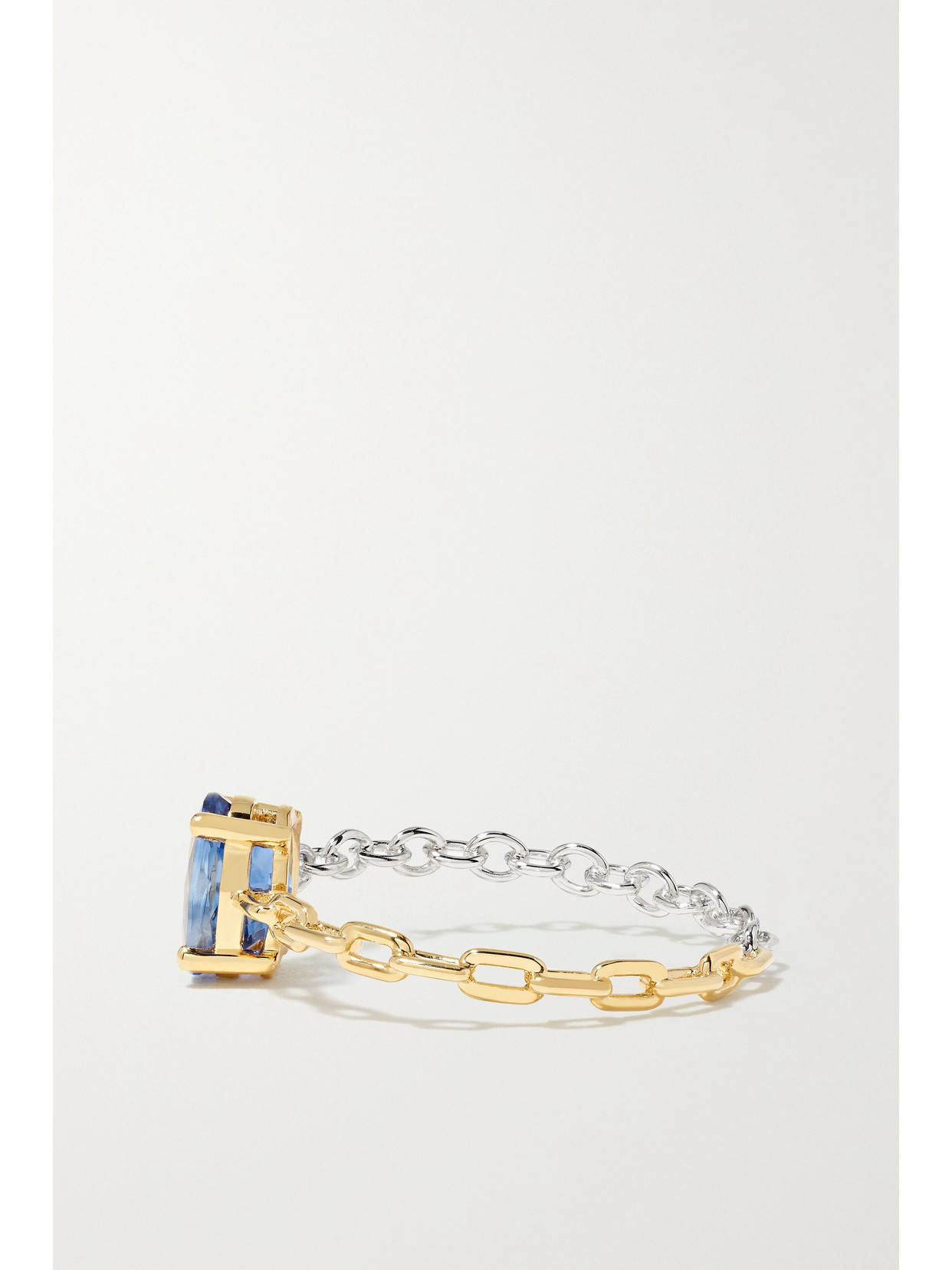 Yvonne Léon 18-karat Yellow And White Gold Sapphire Ring In Gold
